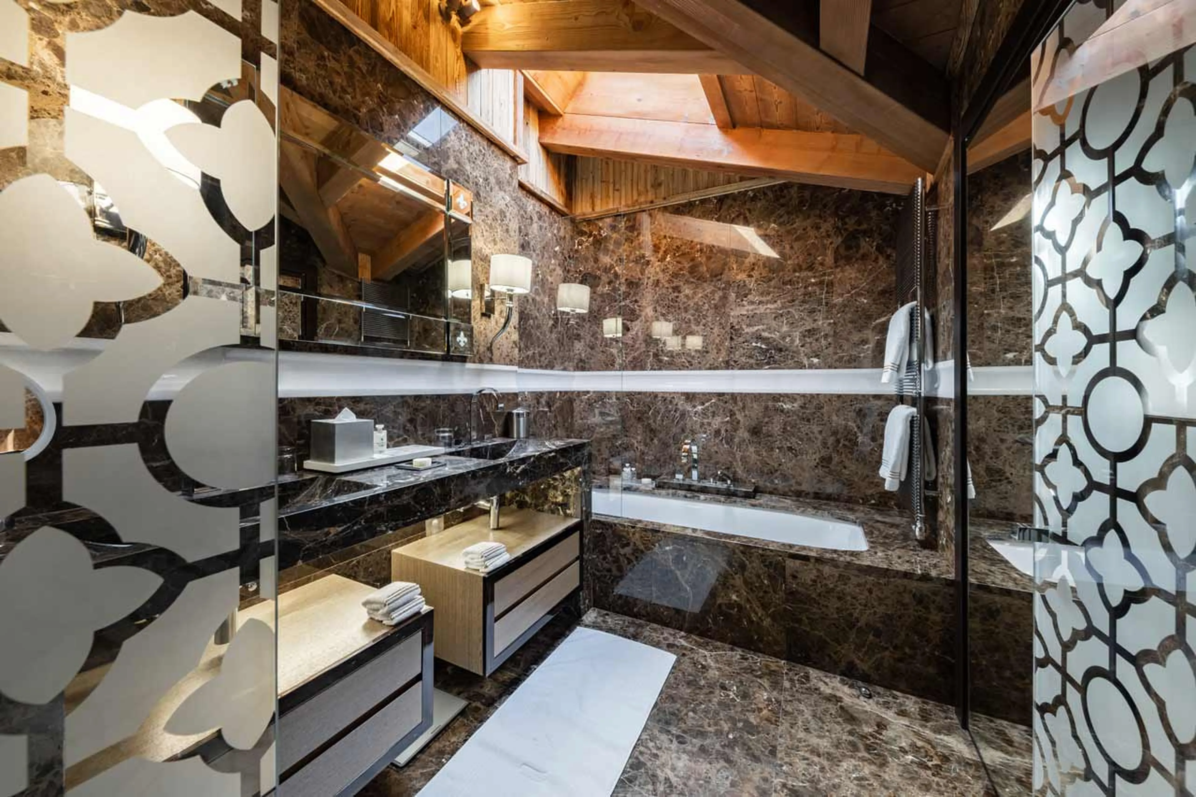 Bathroom one at Ultima Gstaad Royal Residence in Gstaad