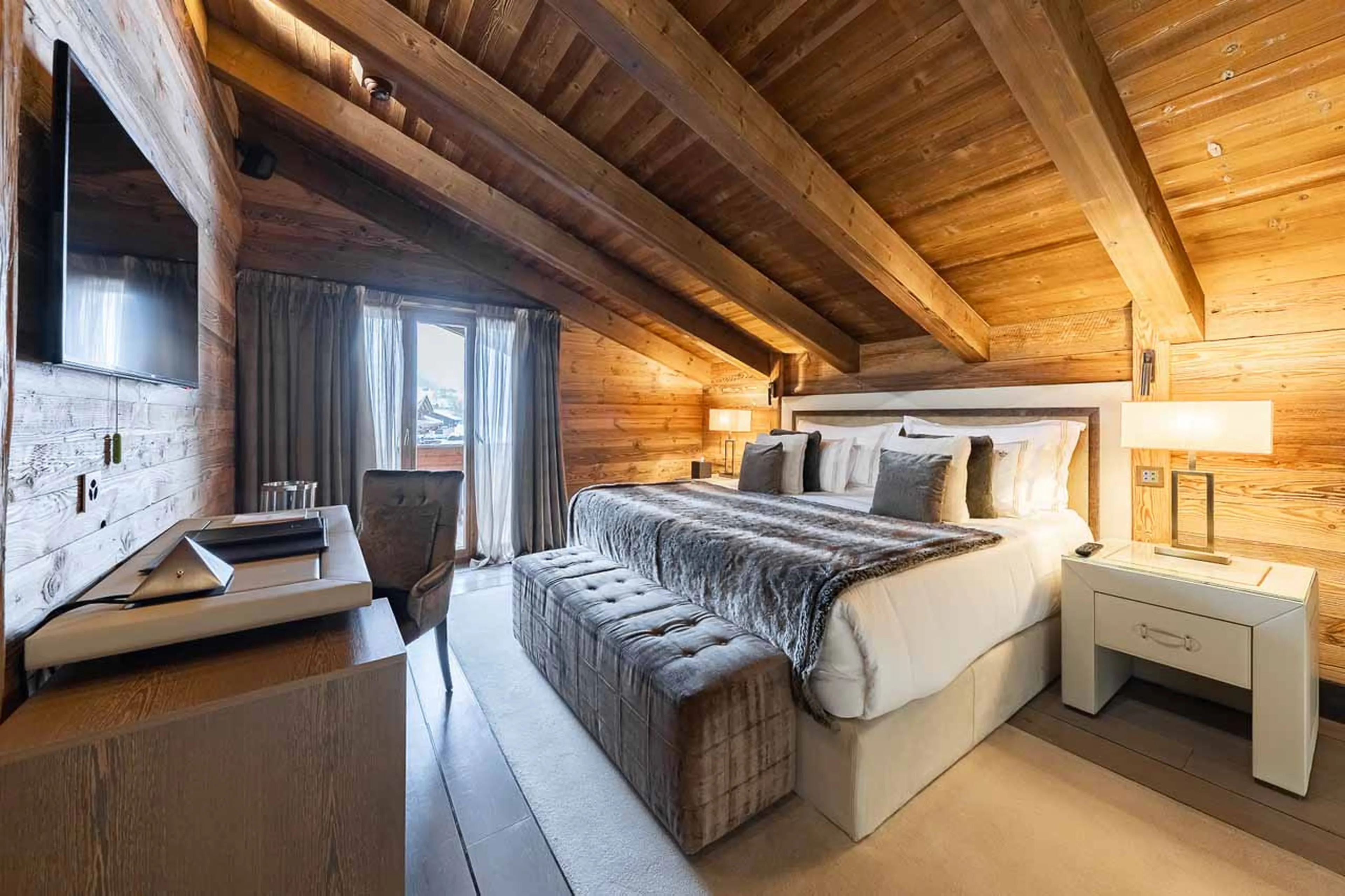 Bedroom one at Ultima Gstaad Royal Residence in Gstaad