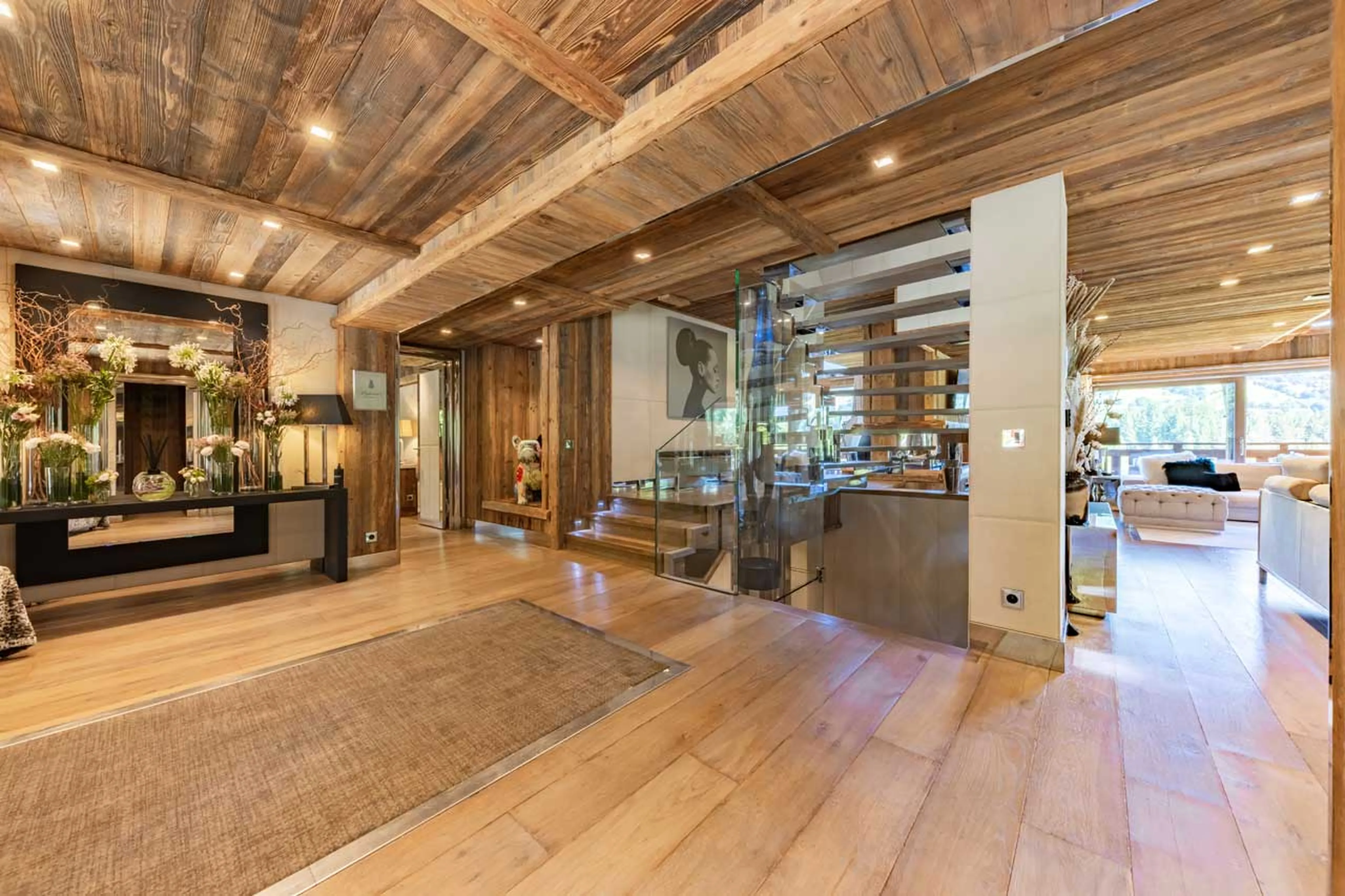 Entrance hall at Ultima Megeve