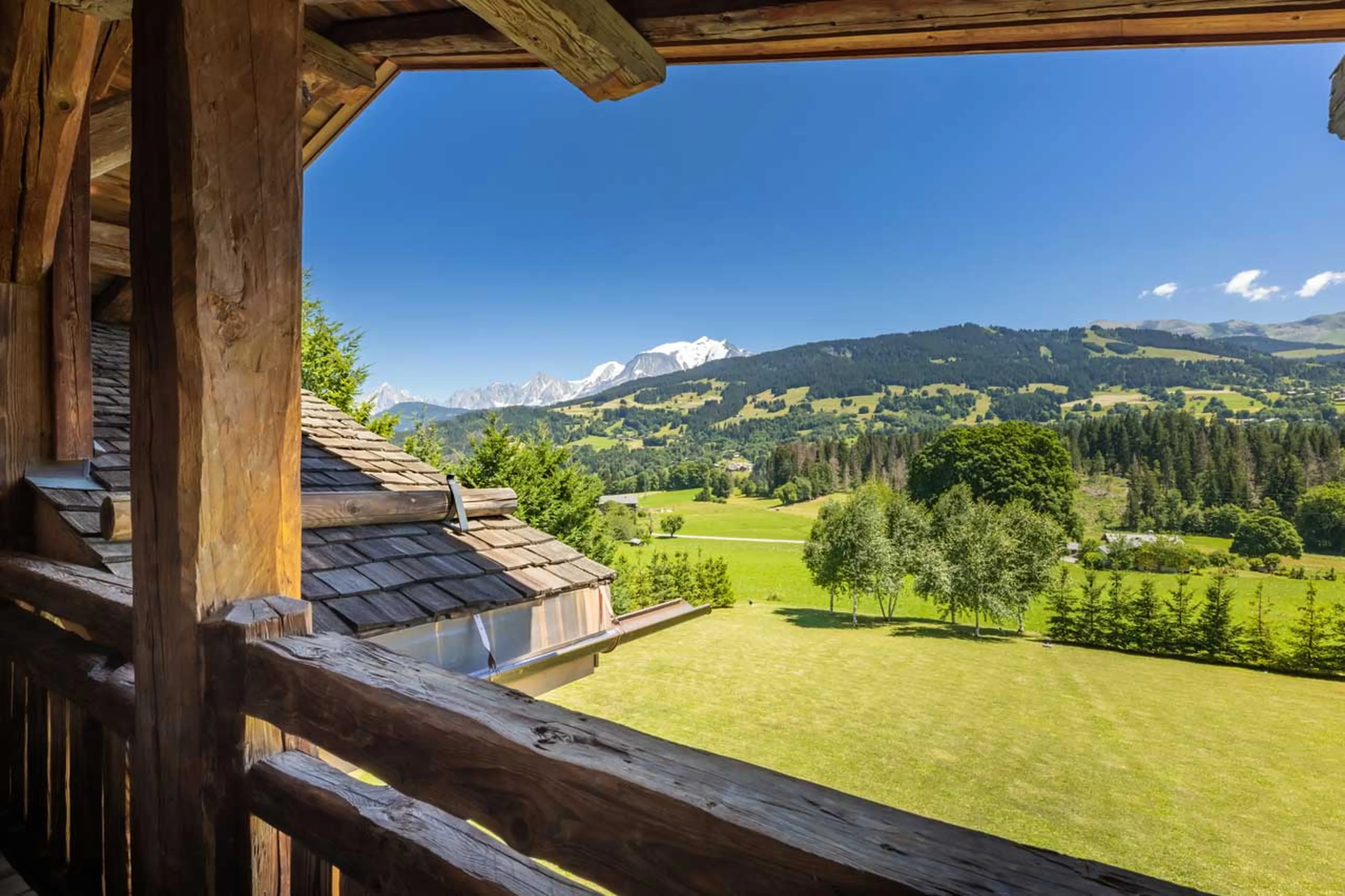 View from balcony at Ultima Megeve