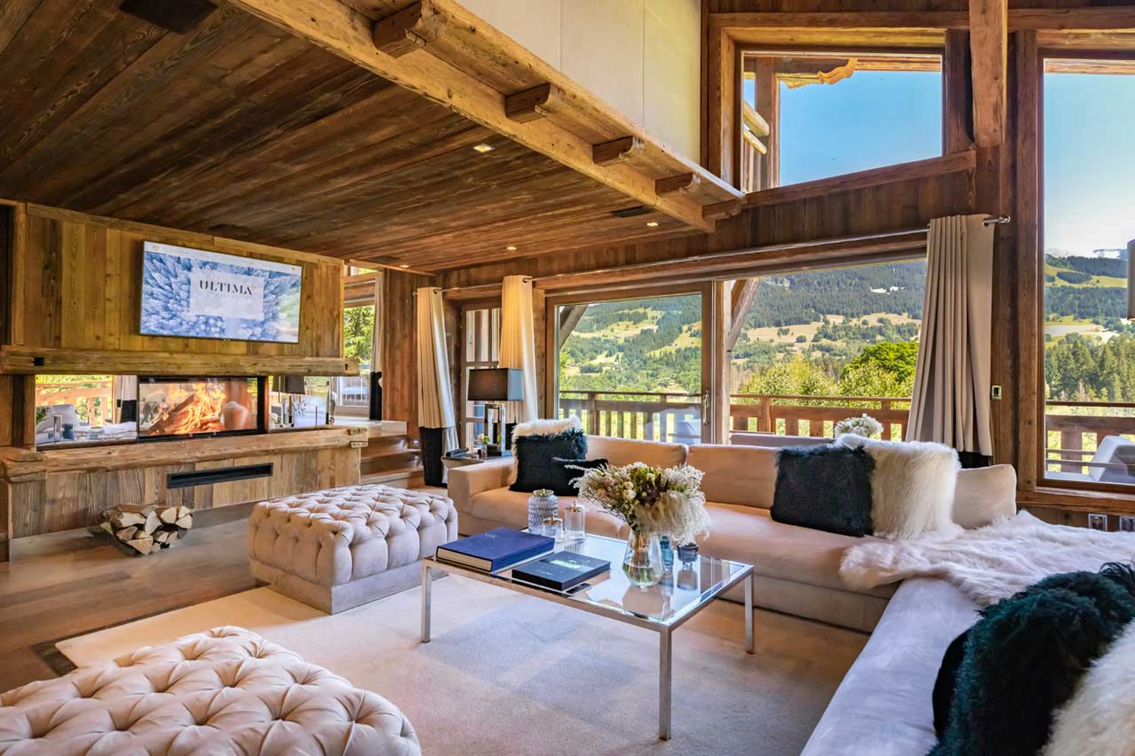 Living room at Ultima Megeve