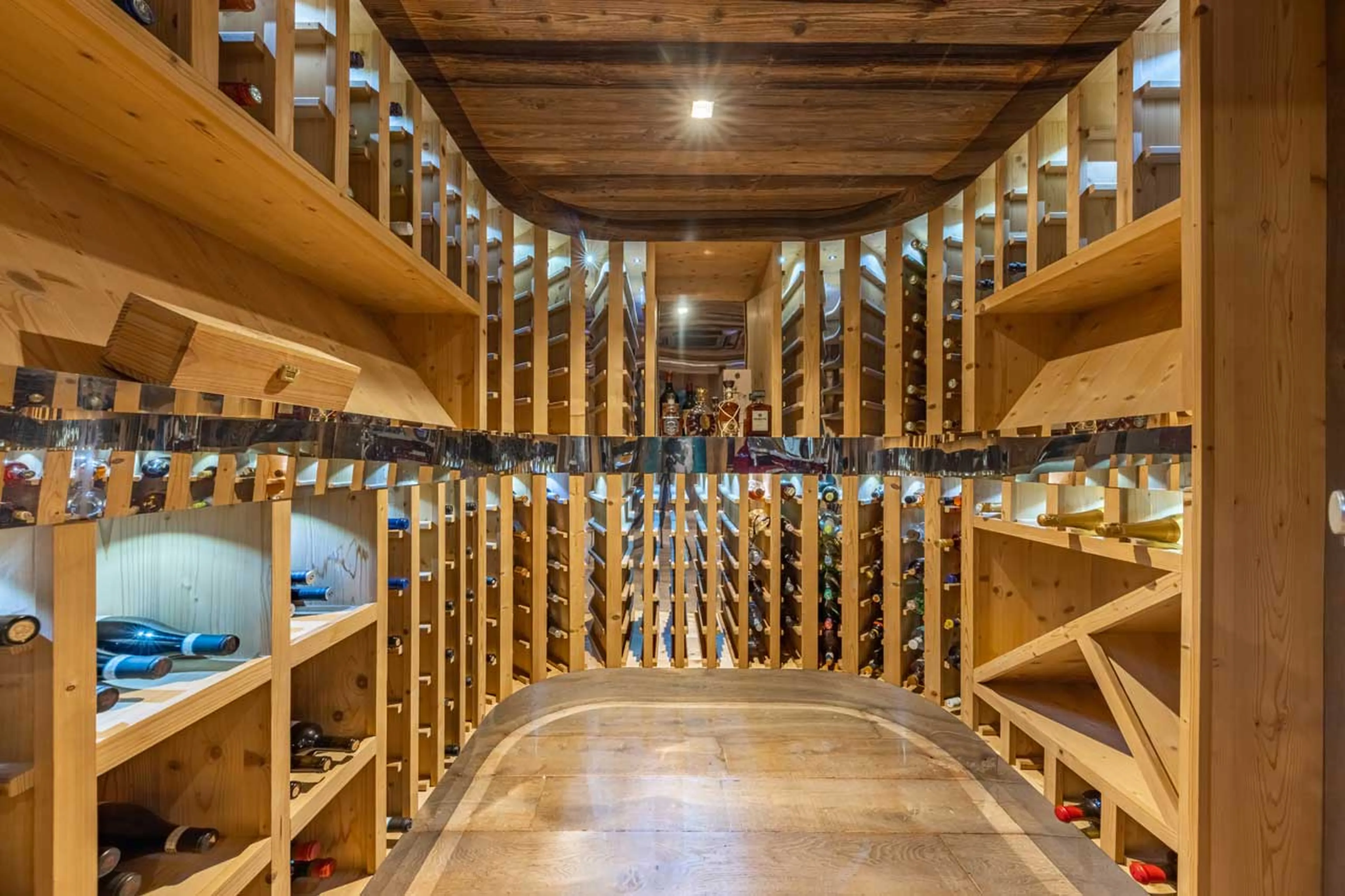 Wine cellar at Ultima Megeve