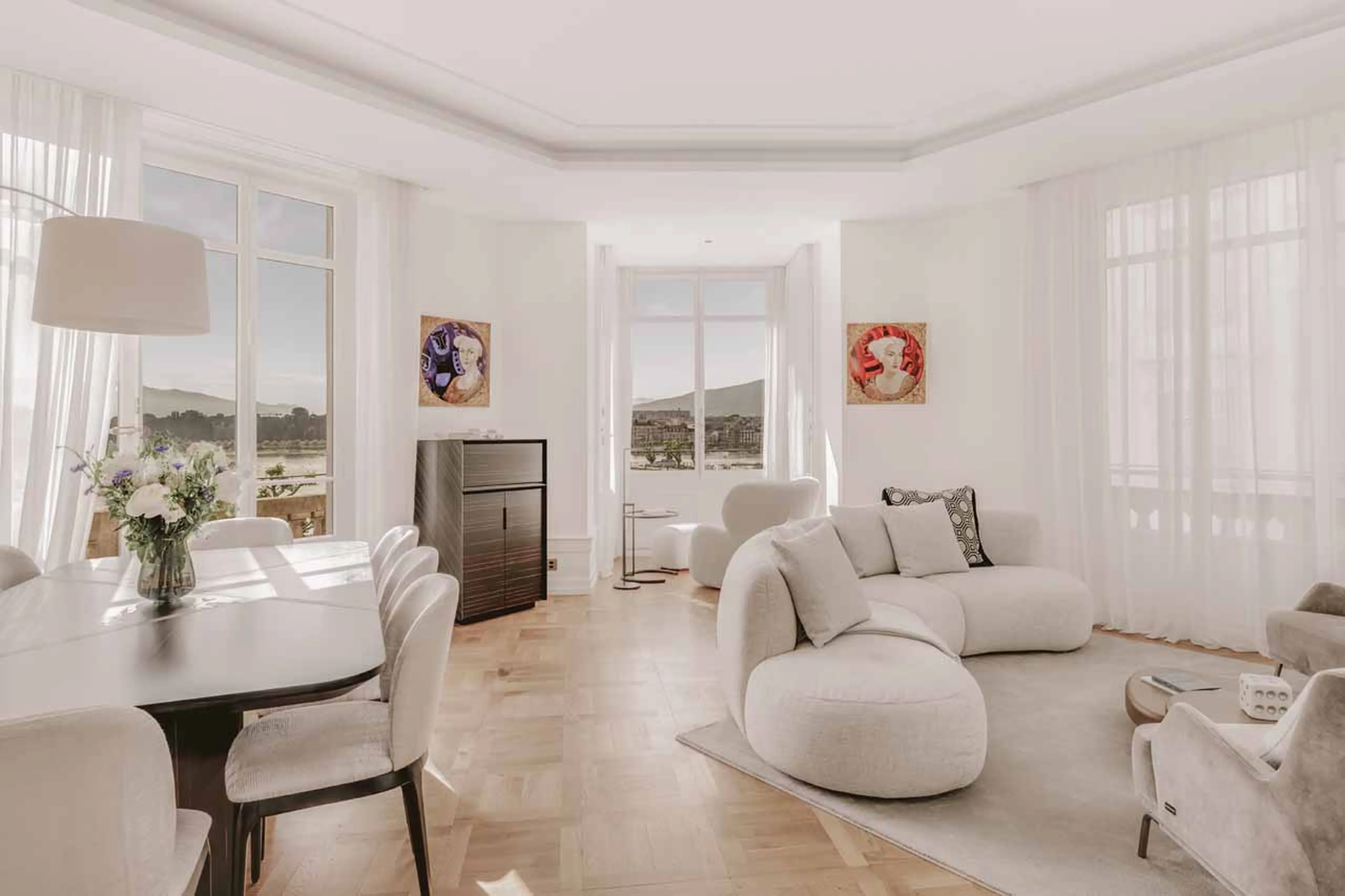 Living area at Ultima Quai Wilson Four-Bedroom Residence in Geneva