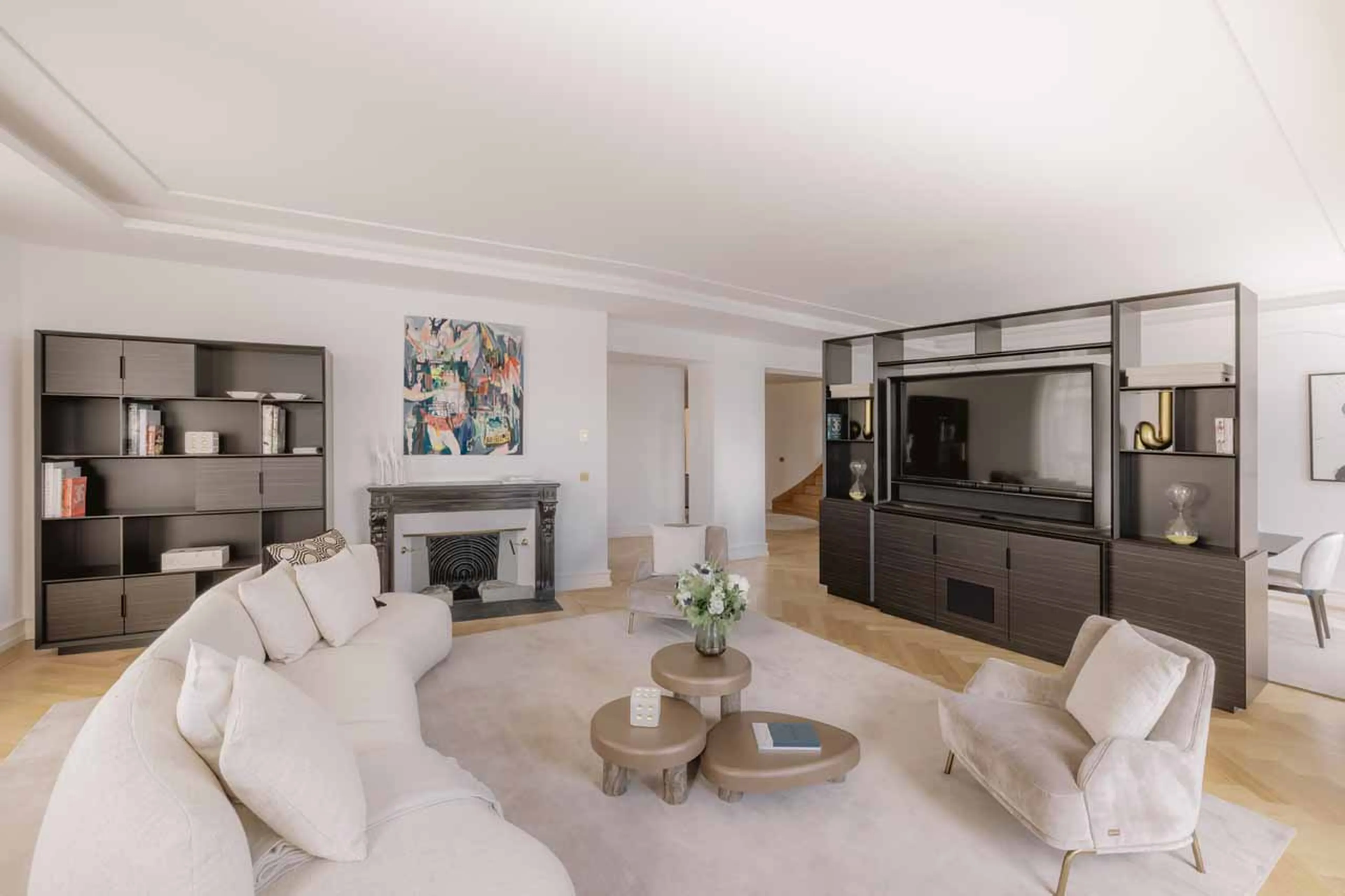 Living room at Ultima Quai Wilson Six Bedroom Duplex Residence in Geneva