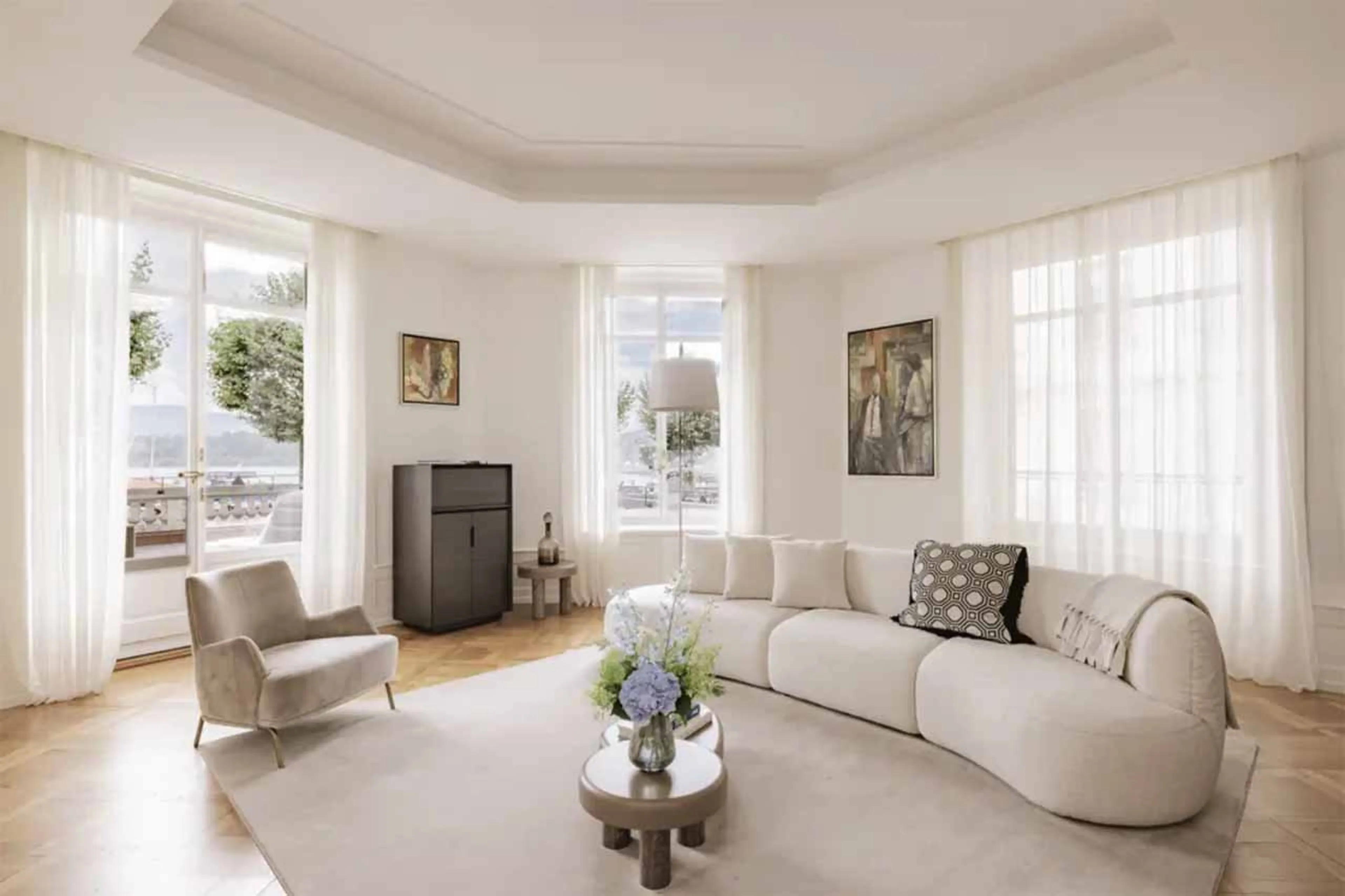 Living area at Ultima Quai Wilson Three-Bedroom Residence in Geneva