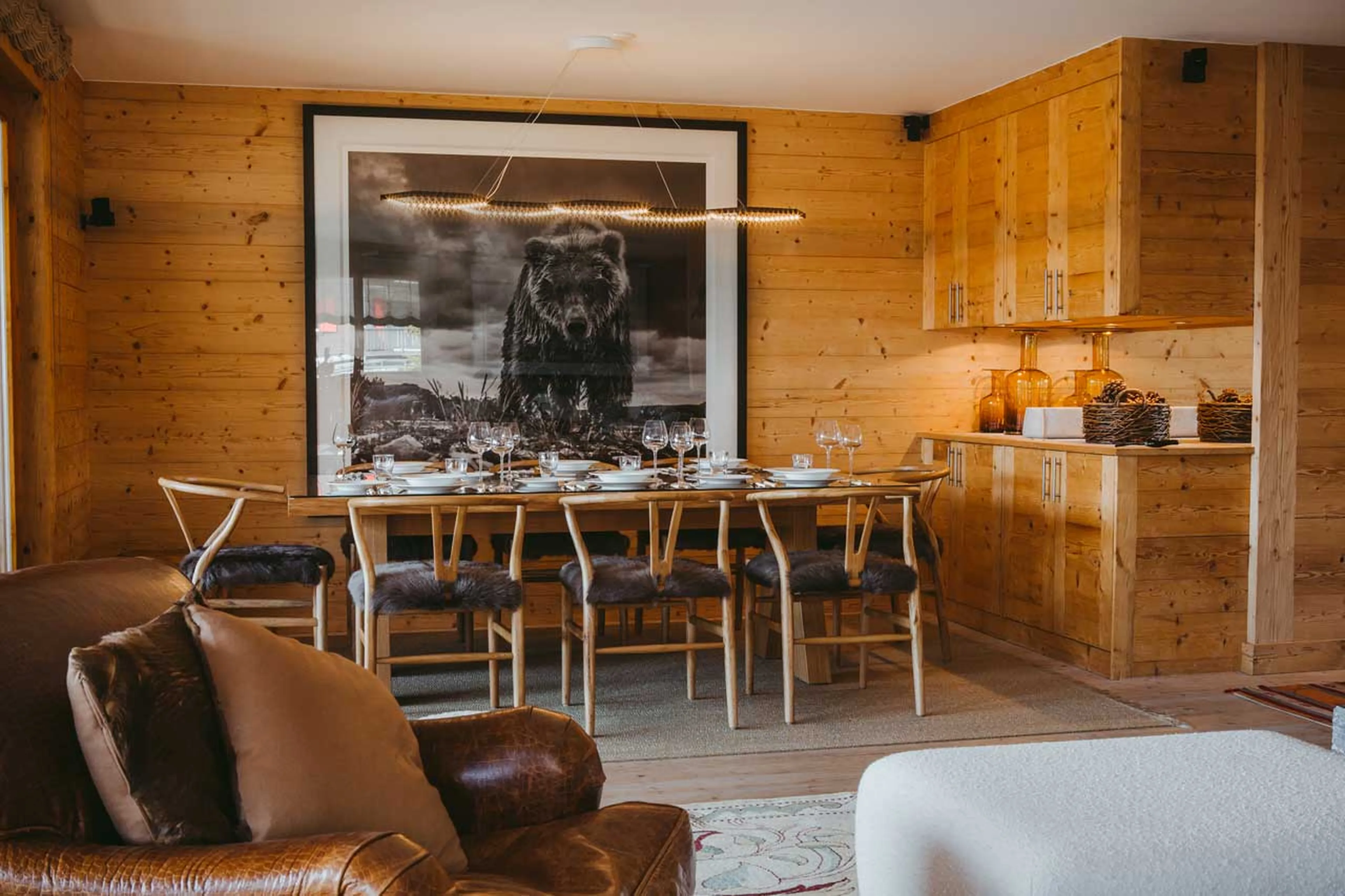 Dining area of Valentine 211 in Verbier