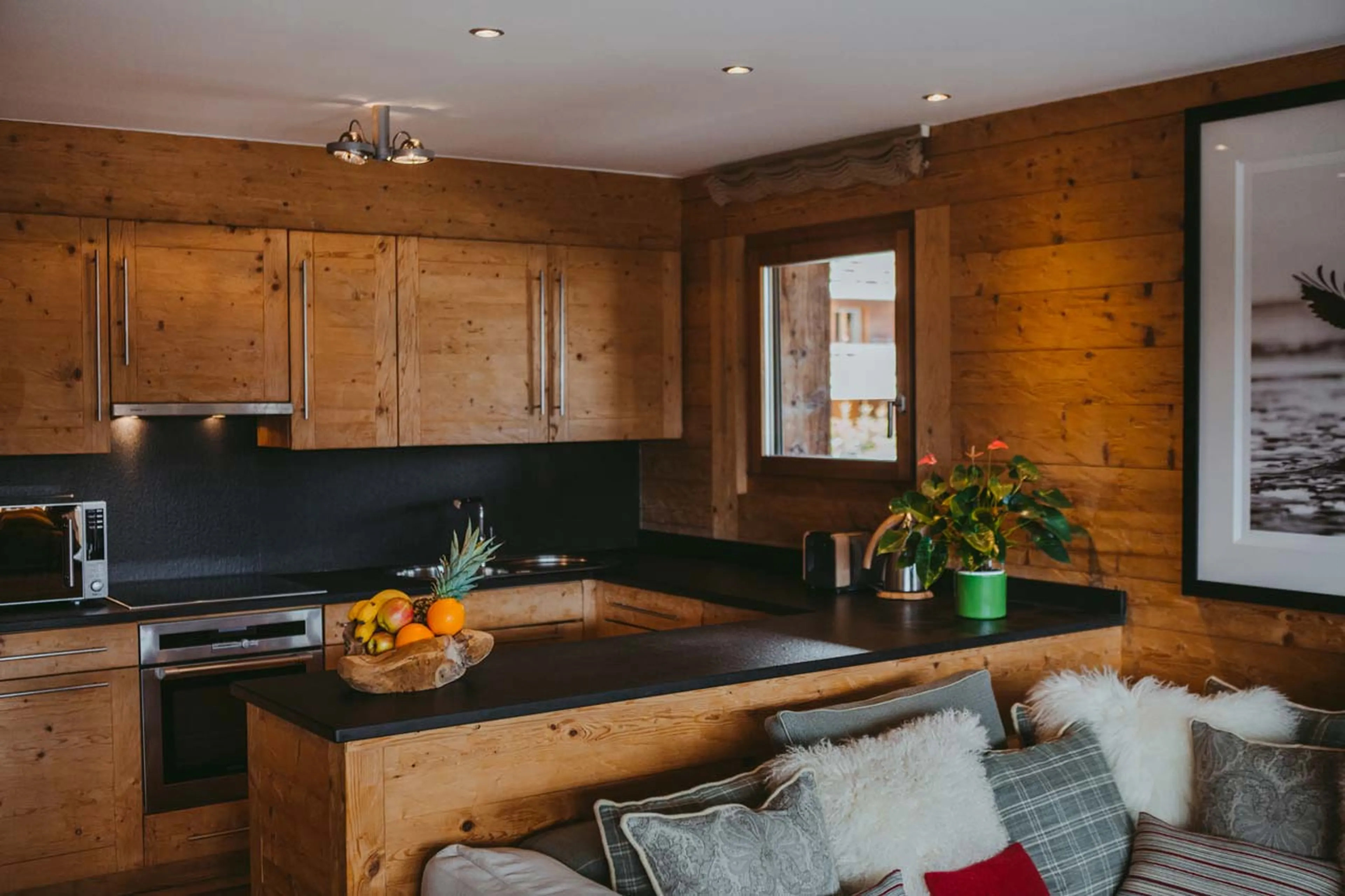 Kitchen at Valentine 211 in Verbier