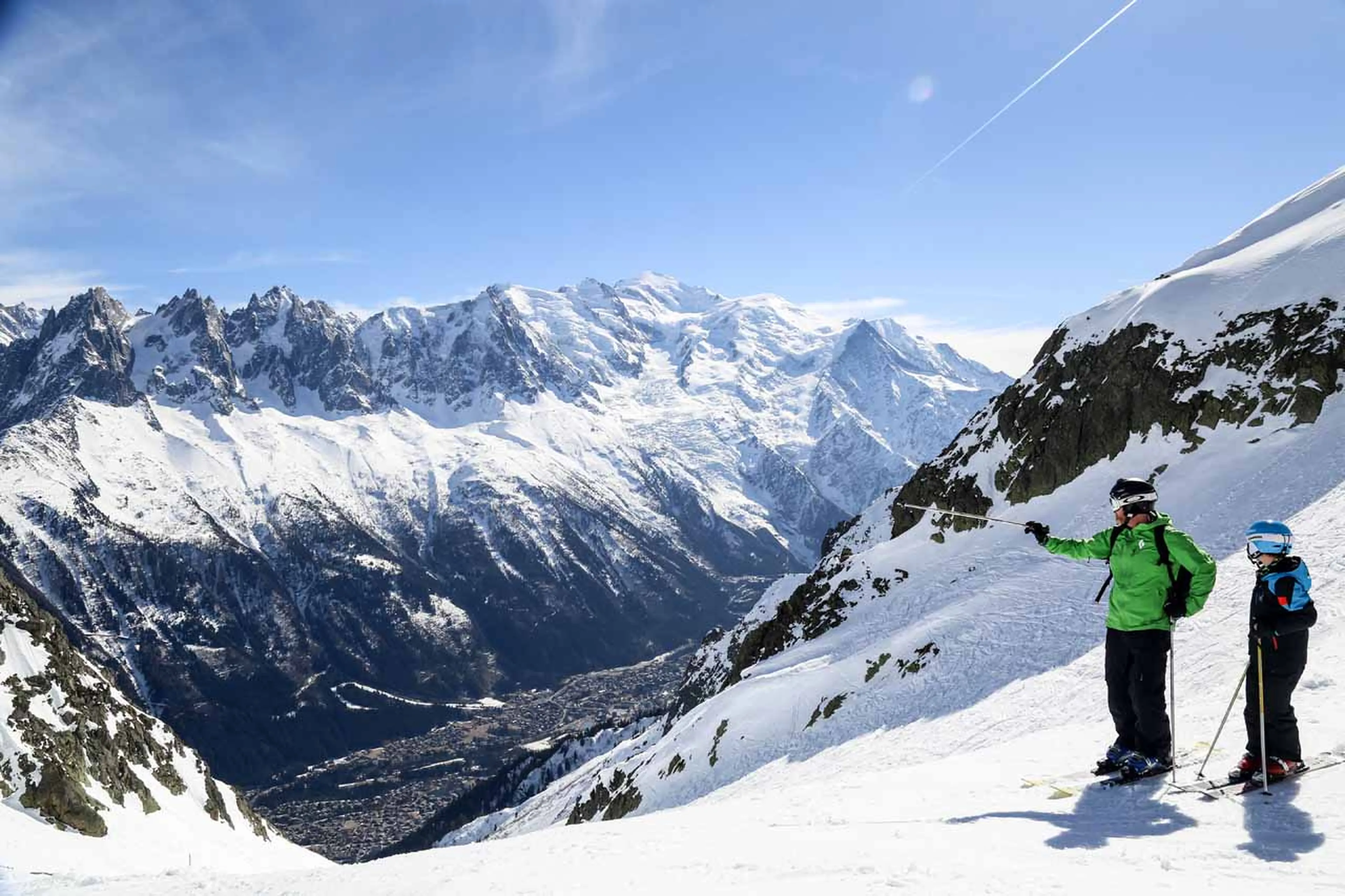 Spring skiing in Chamonix