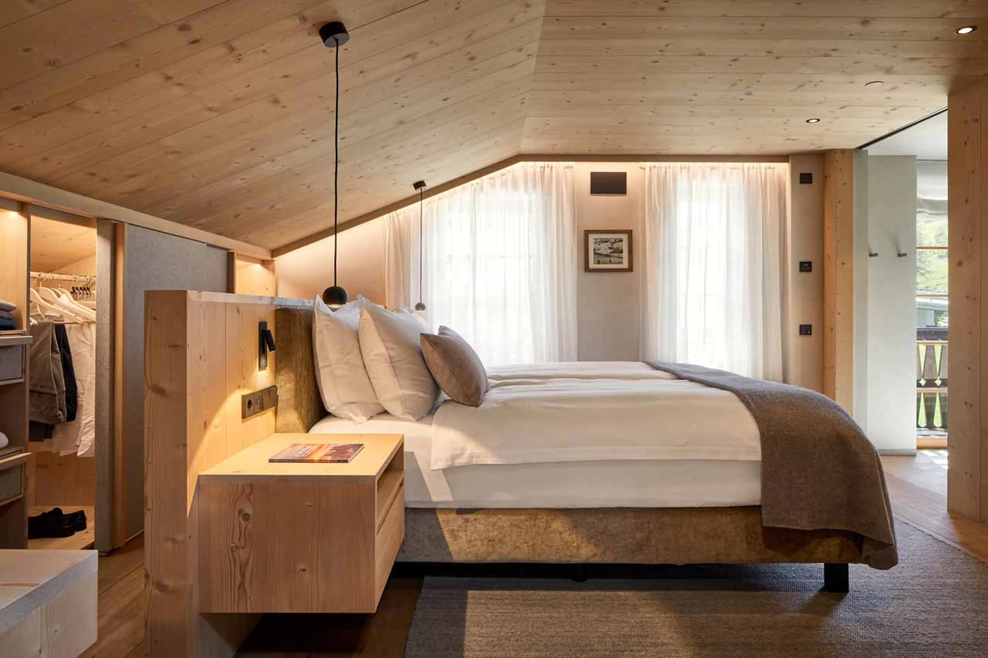 Bedroom two at  Villa al Sole 401 in Alta Badia