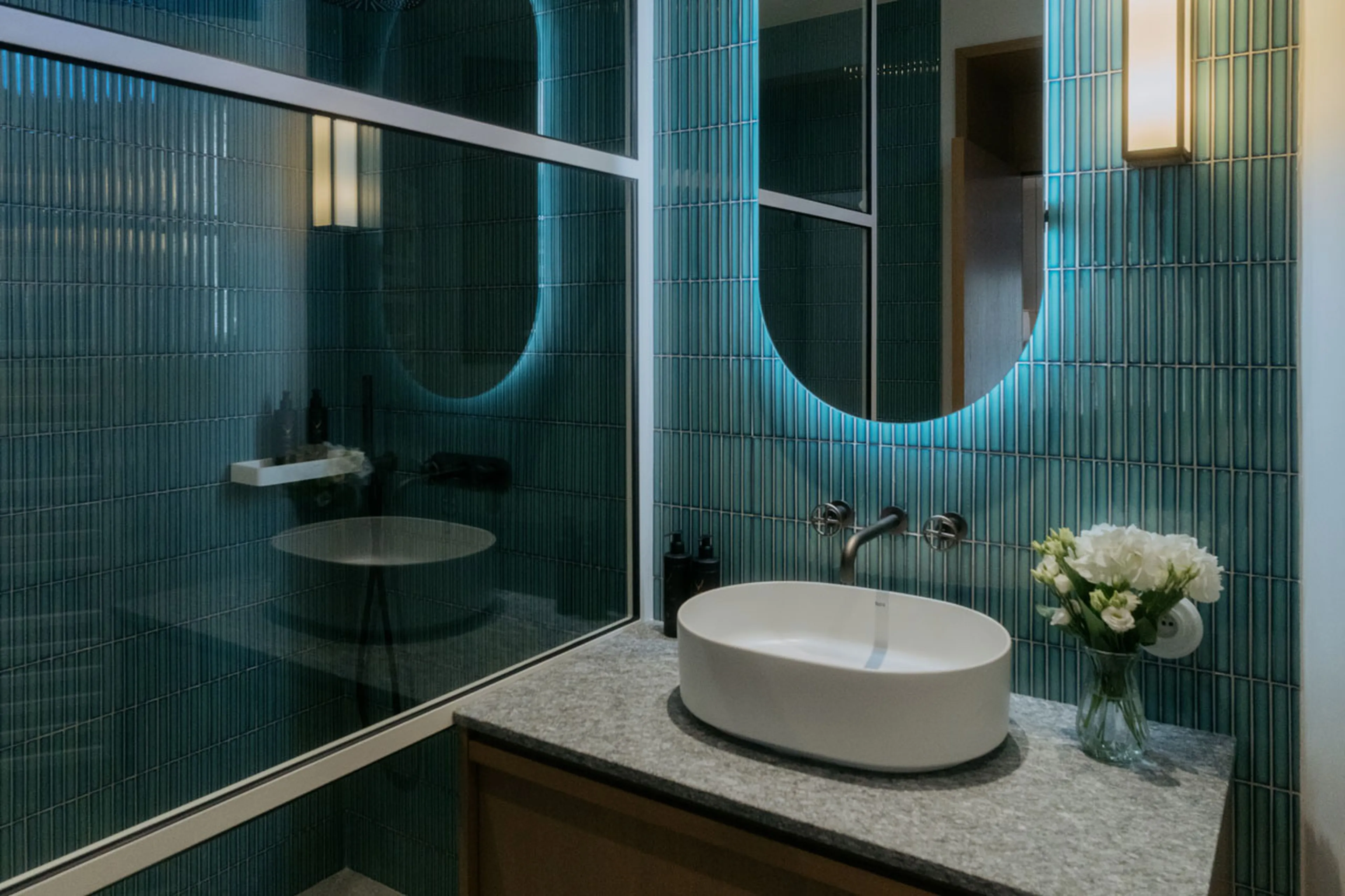 Bathroom three at Villa Butterfly in Chamonix