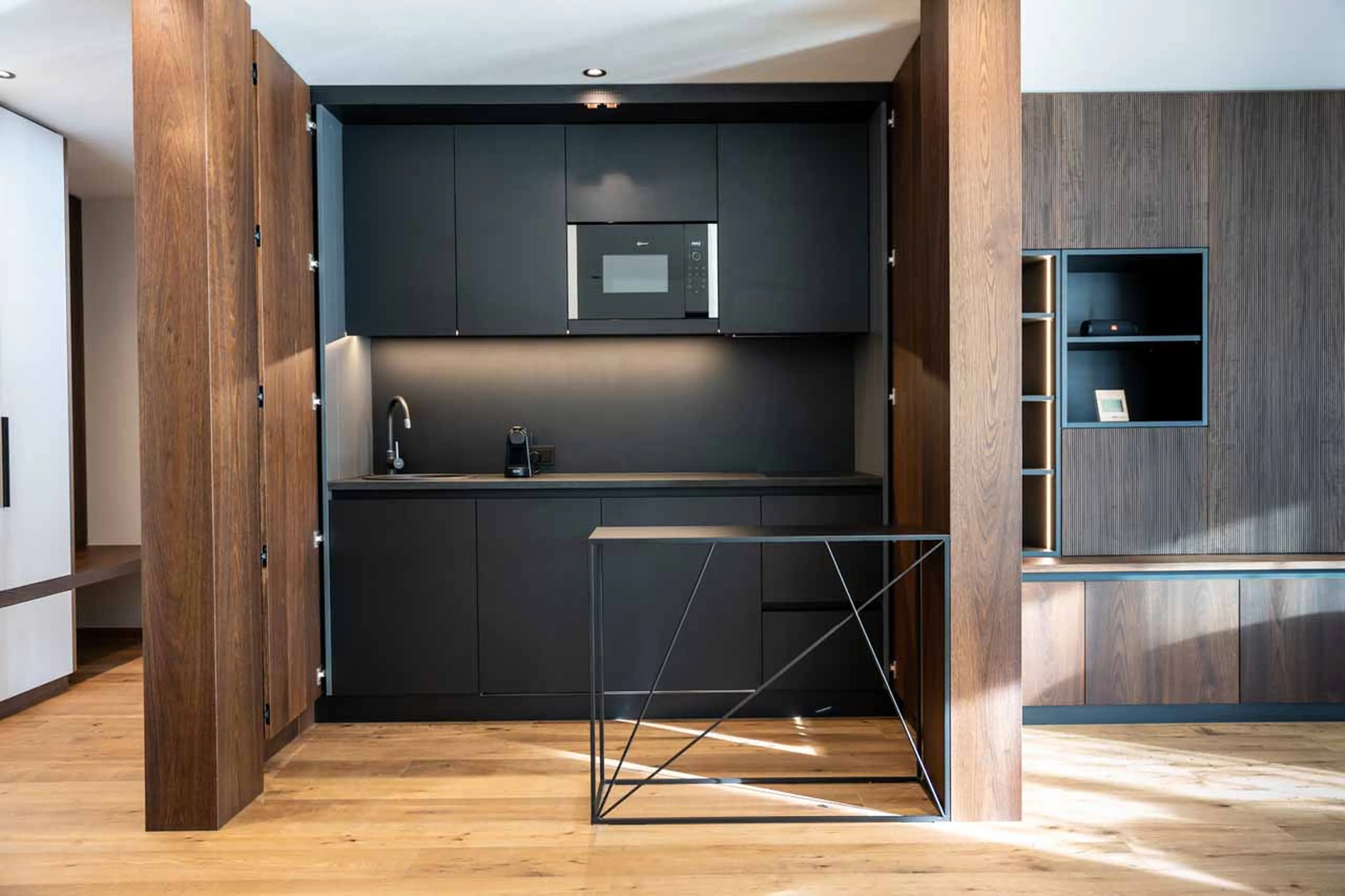 Kitchen at Chalet Carolina in Val Gardena