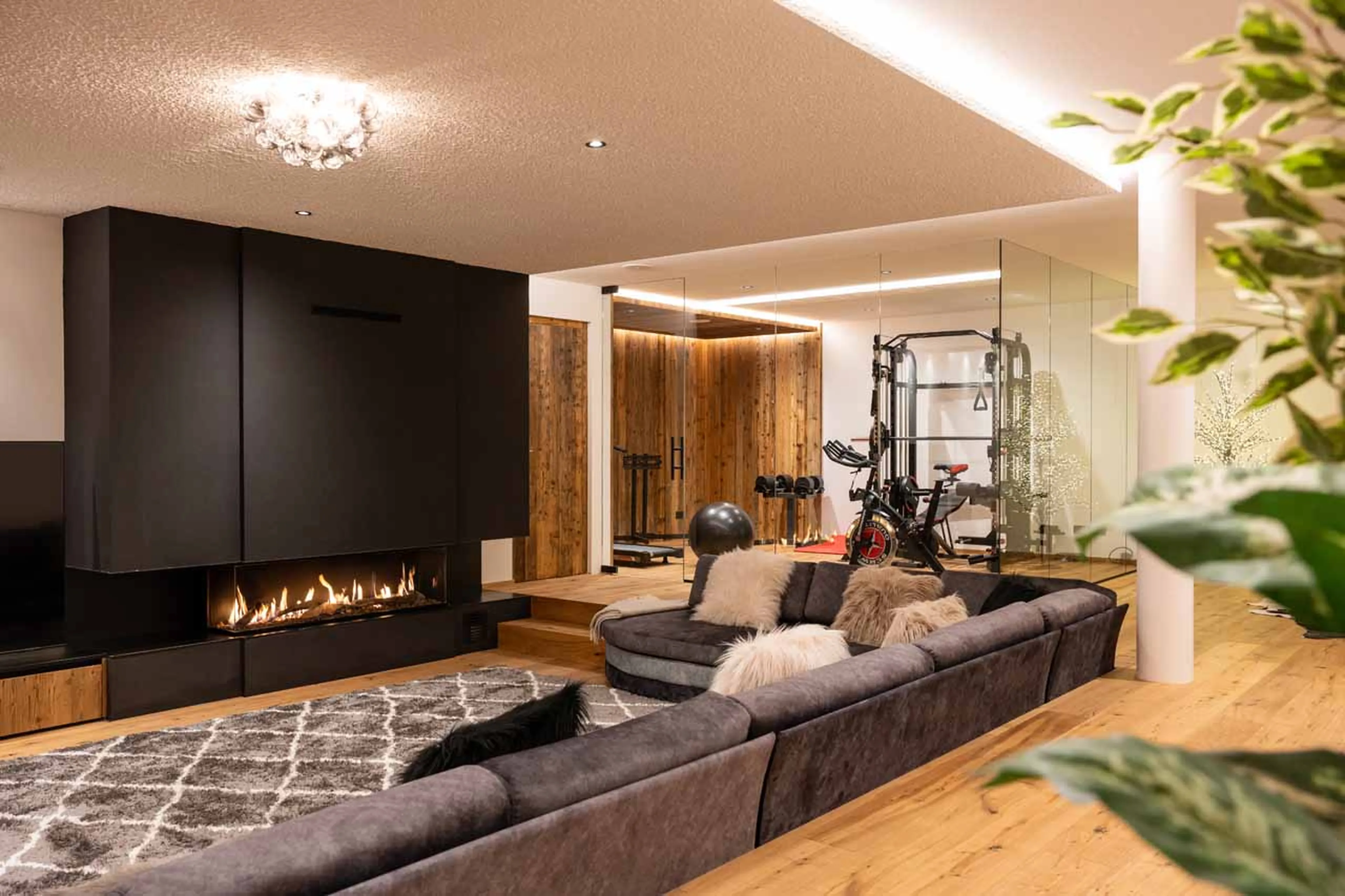 Lounge at Chalet Carolina in Val Gardena