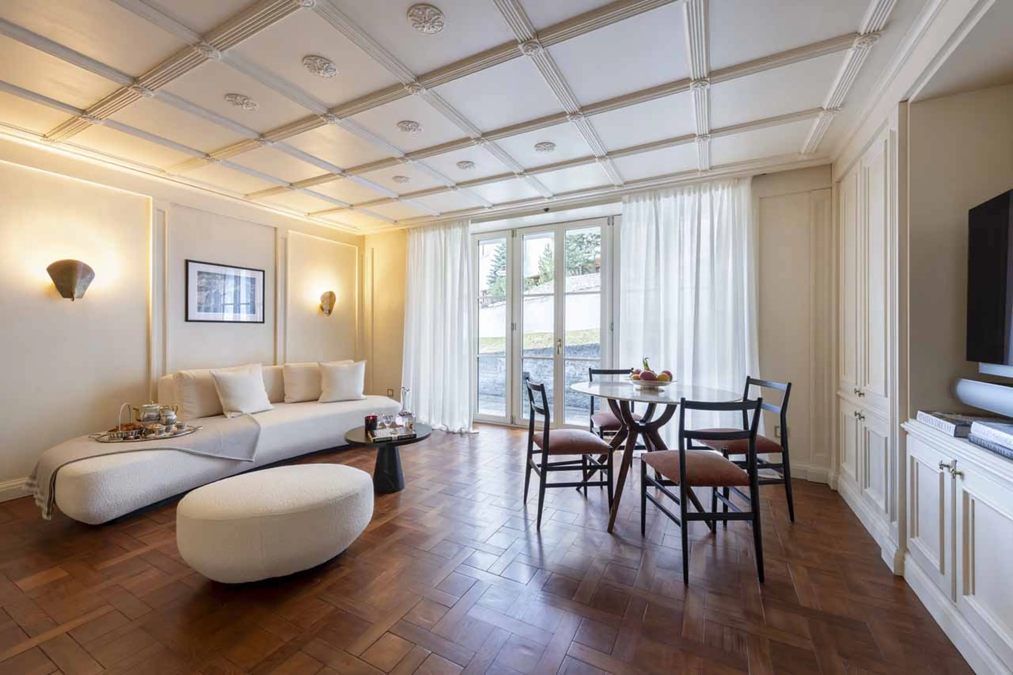 Living area at Apartment Erica in St Moritz