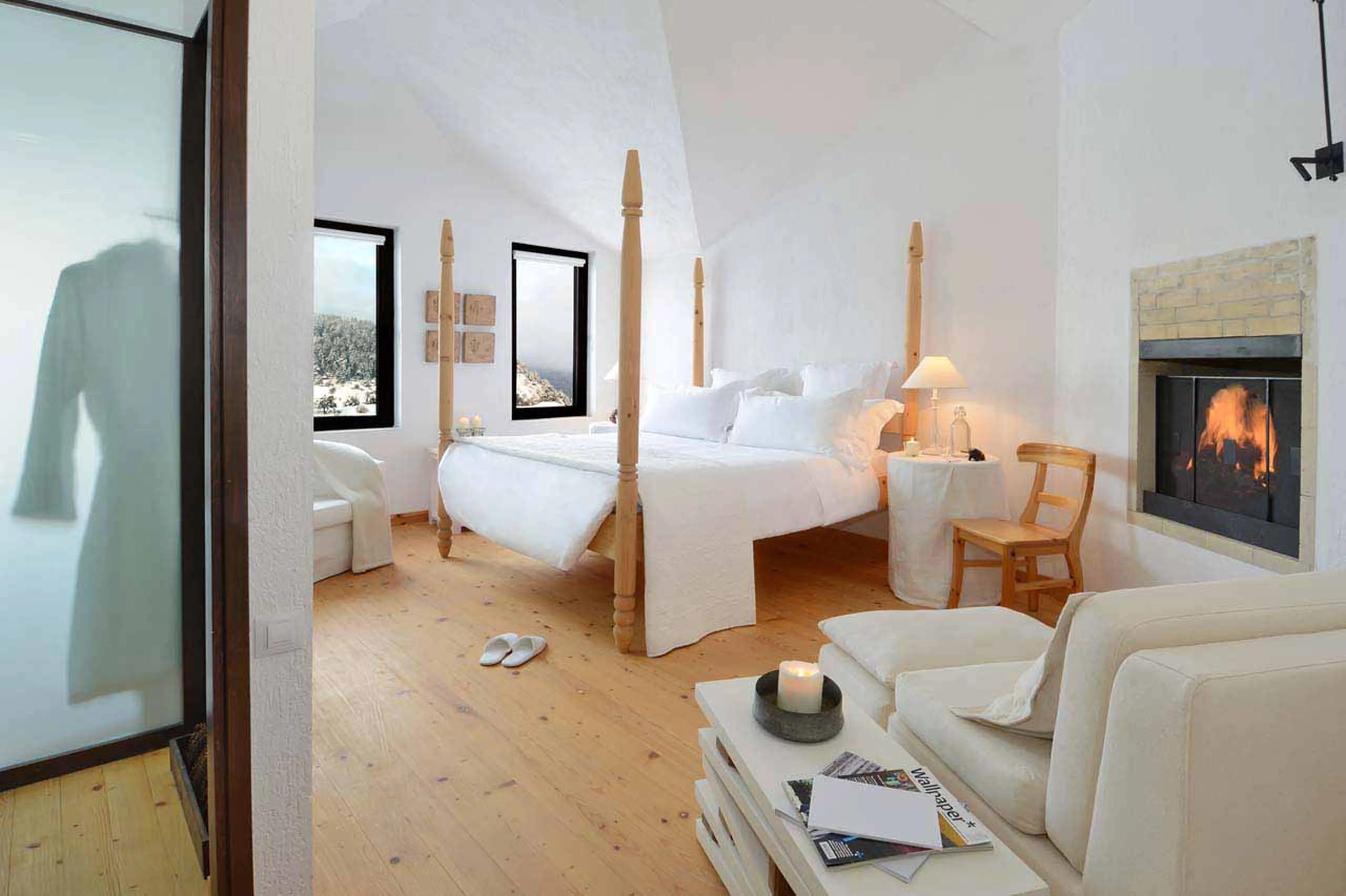 Glass room at Villa Gella in the Rhodope Mountains