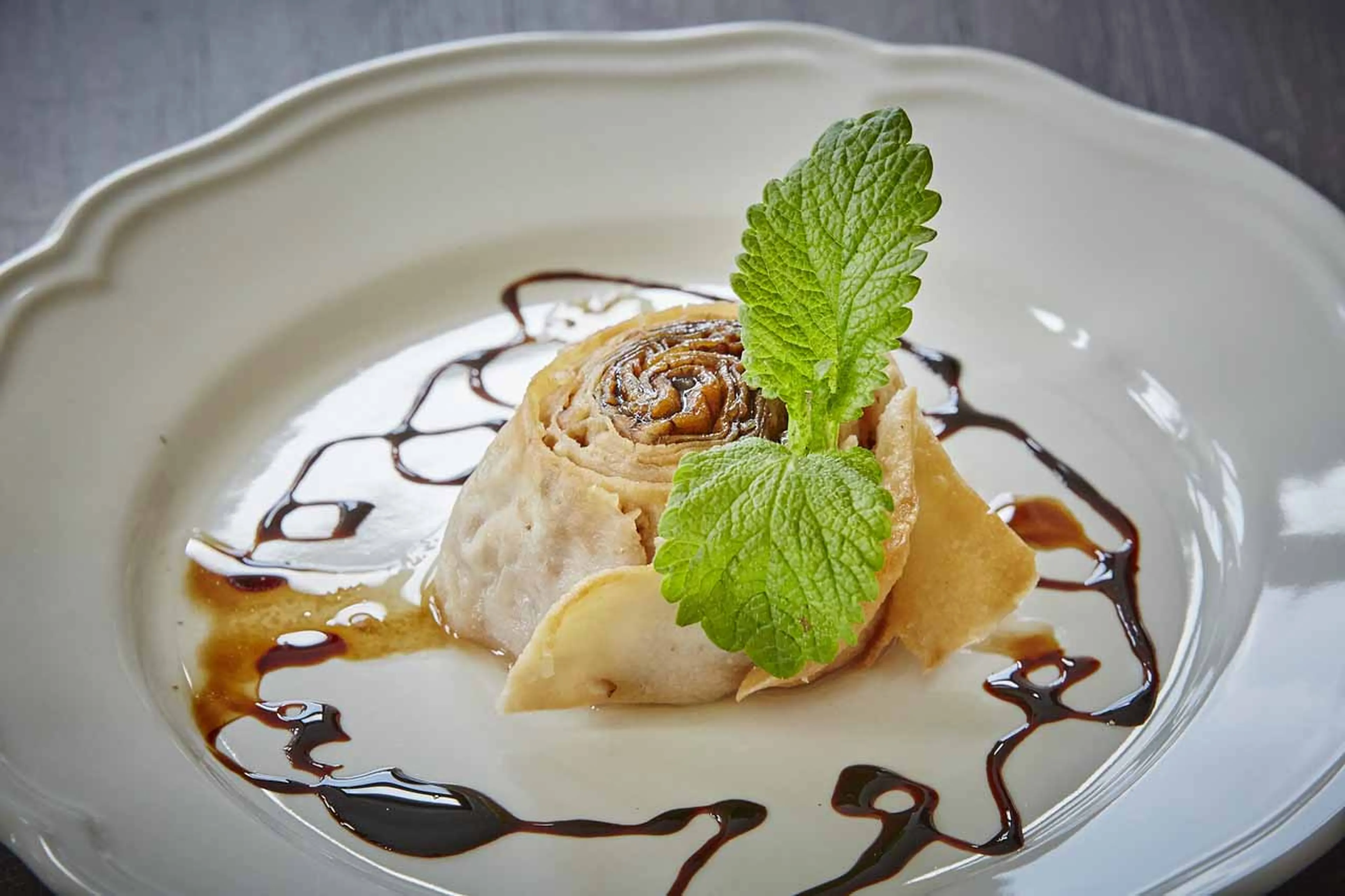 Dessert at Villa Gella in the Rhodope Mountains