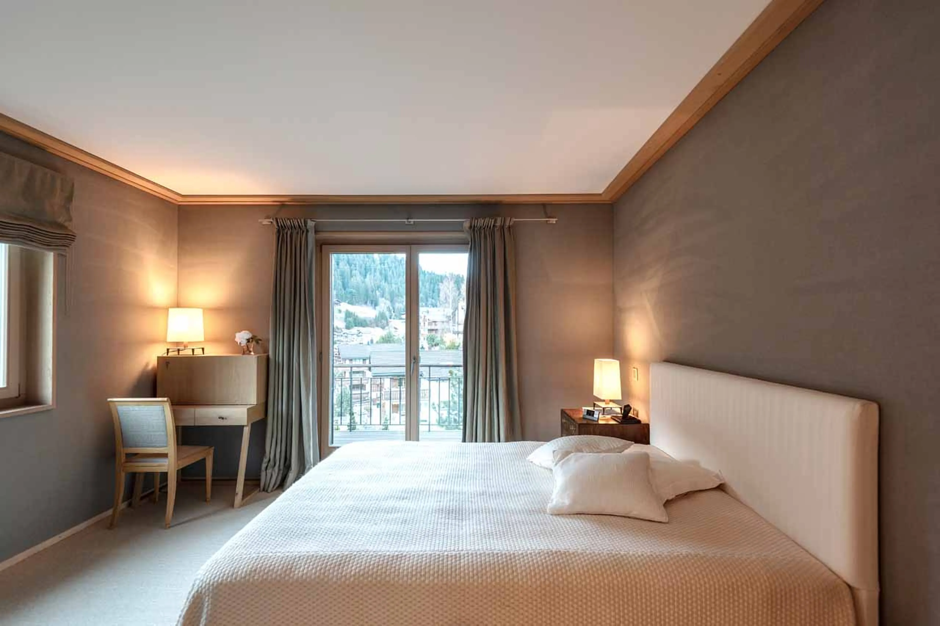 Bedroom two at Villa Grialetsch in Klosters