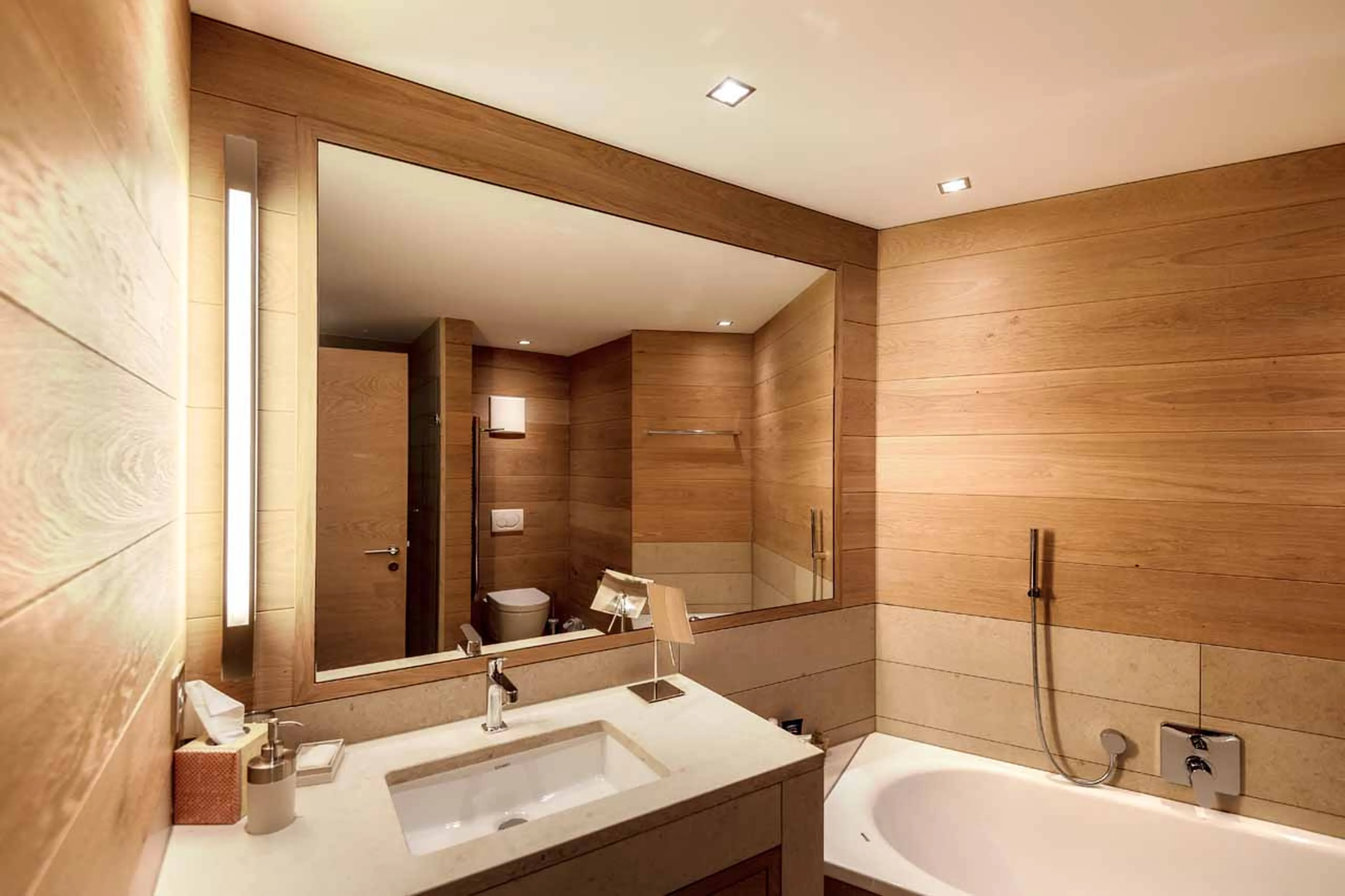 En-suite bathroom at Villa Grialetsch in Klosters