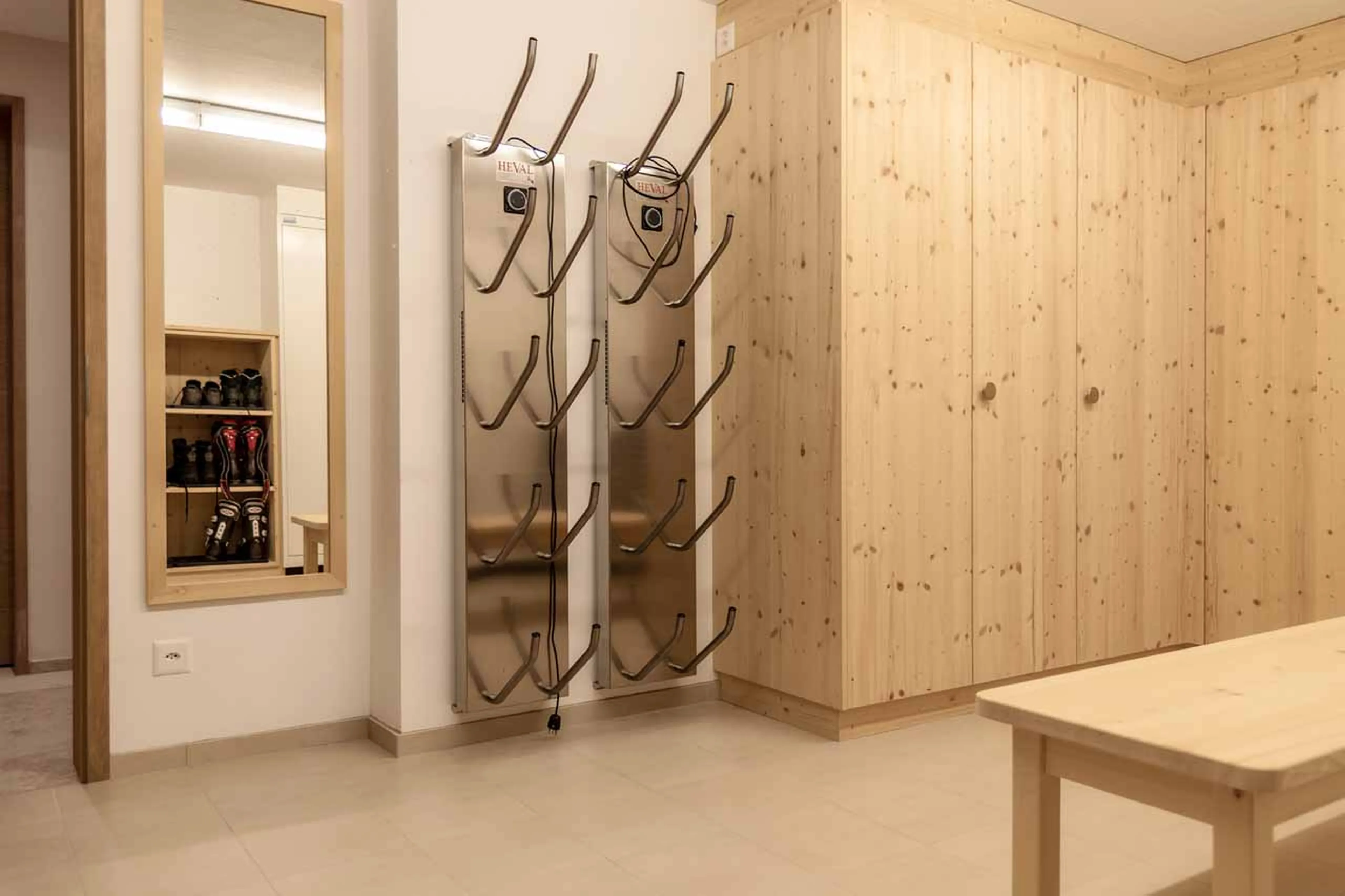 Ski room at Villa Grialetsch in Klosters