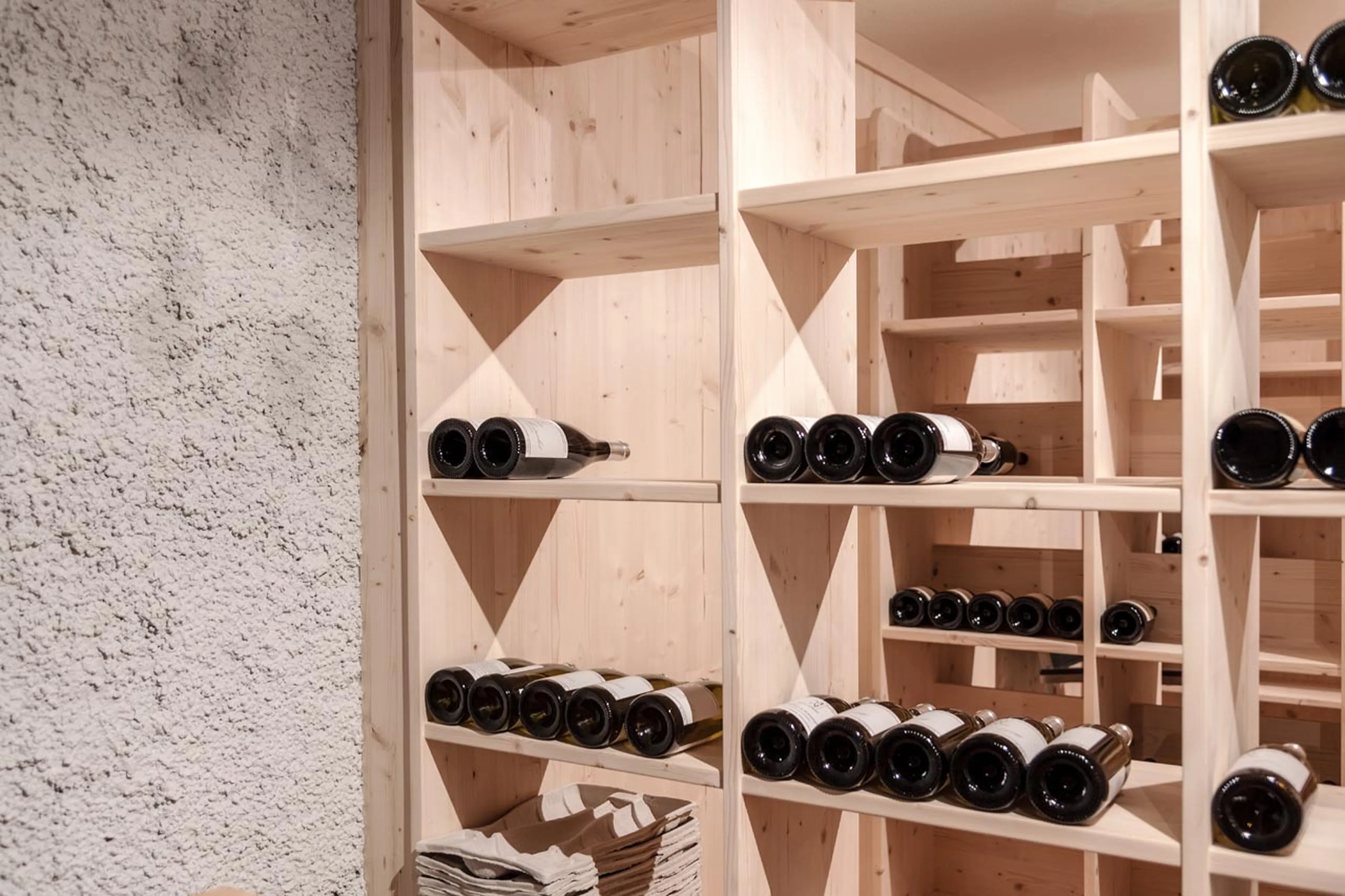 Wine cellar at Villa Grialetsch in Klosters
