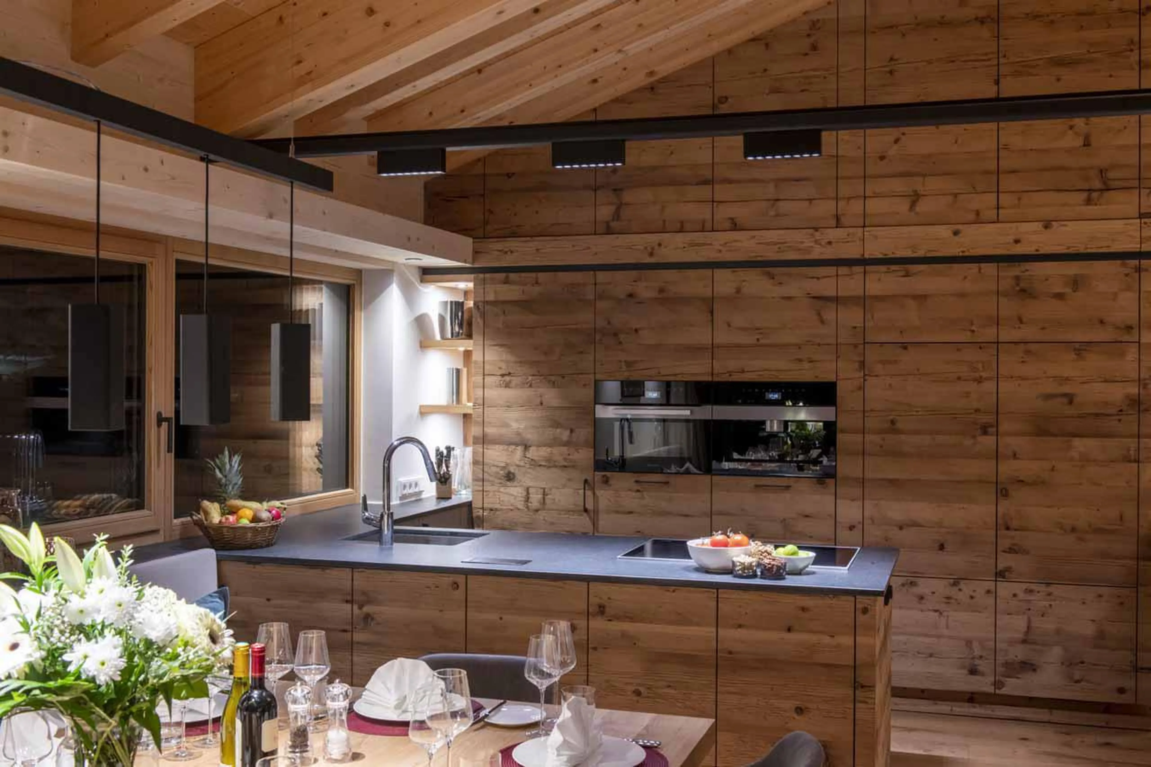 Kitchen at Villa Villekulla in St Anton