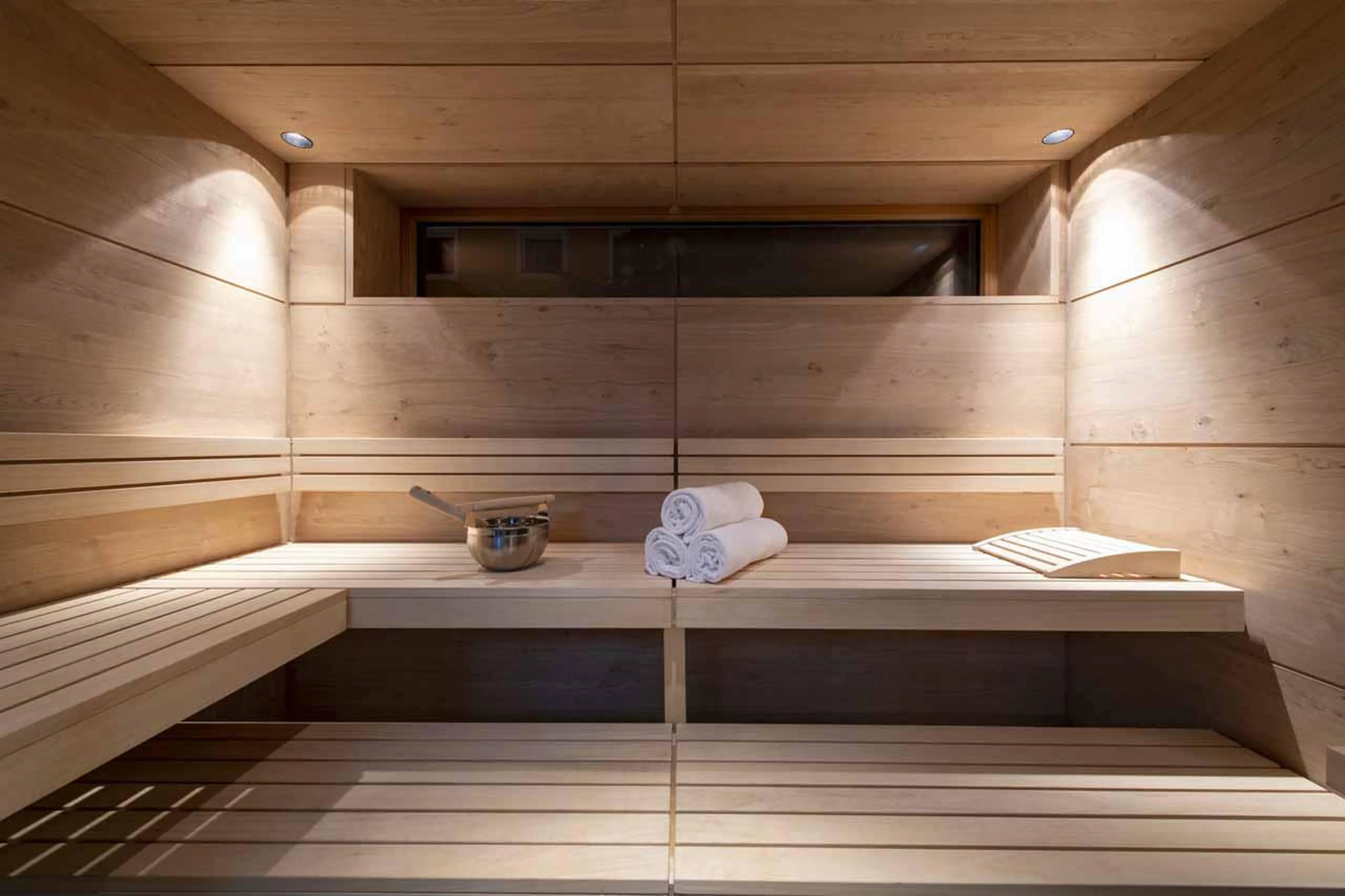 Sauna in spa area at Villa Villekulla in St Anton