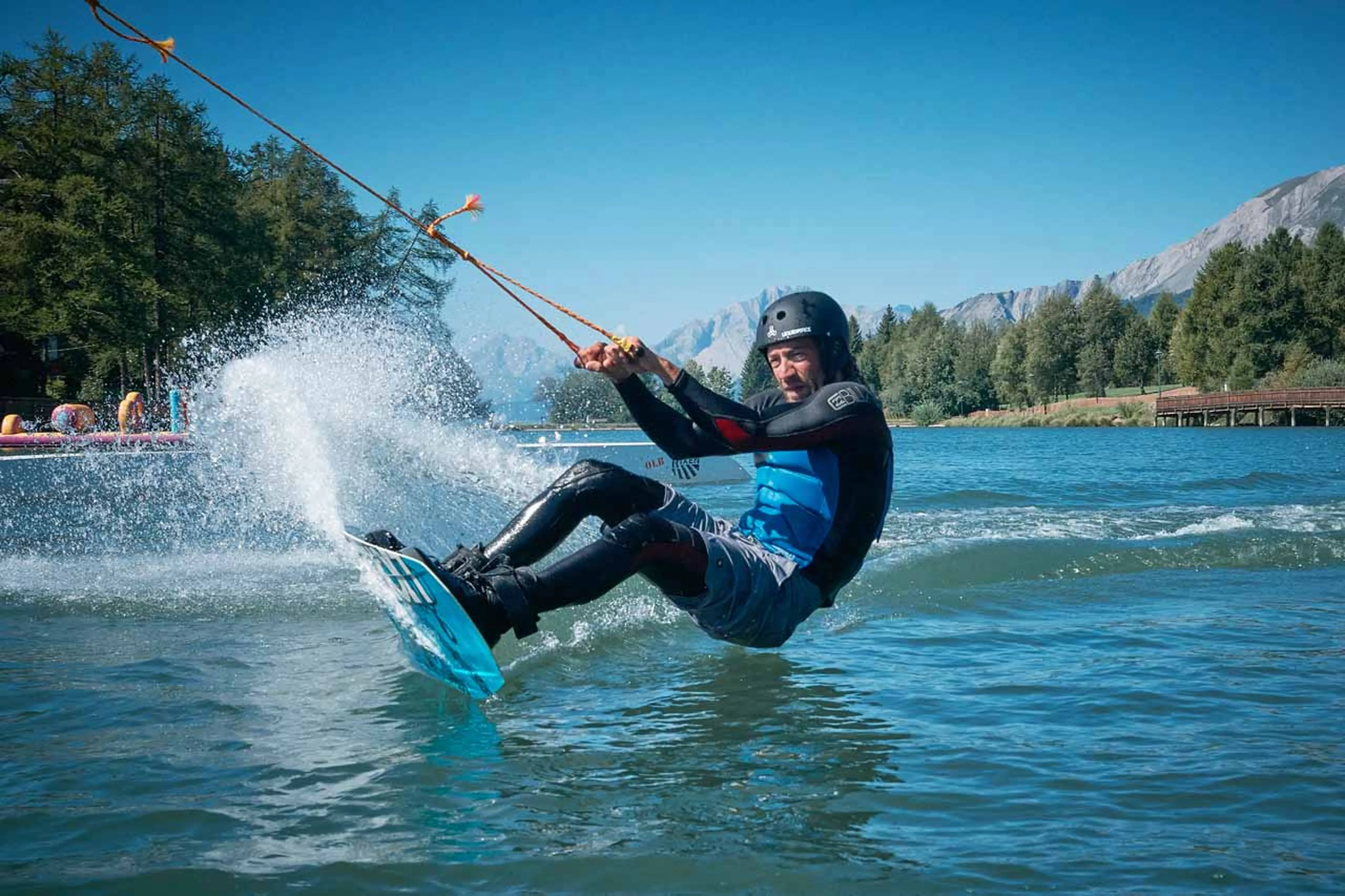 summer wakeboarding in Crans Montana