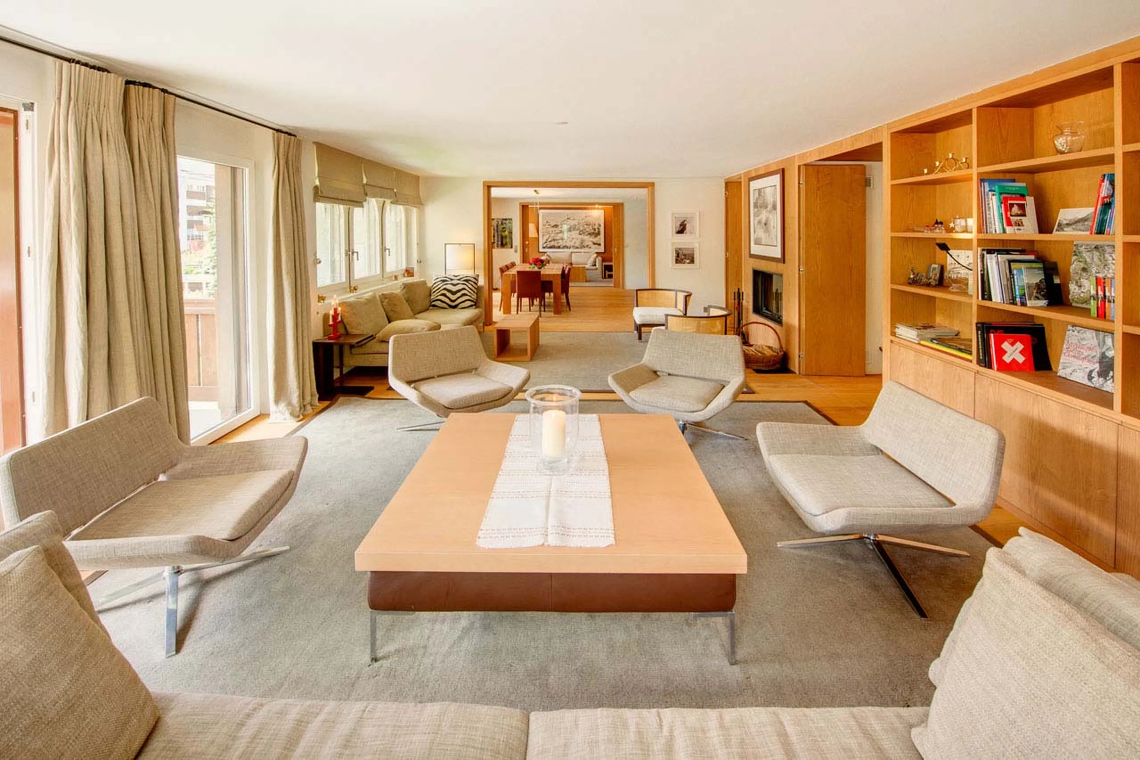 Living room at Whymper Residence in Zermatt