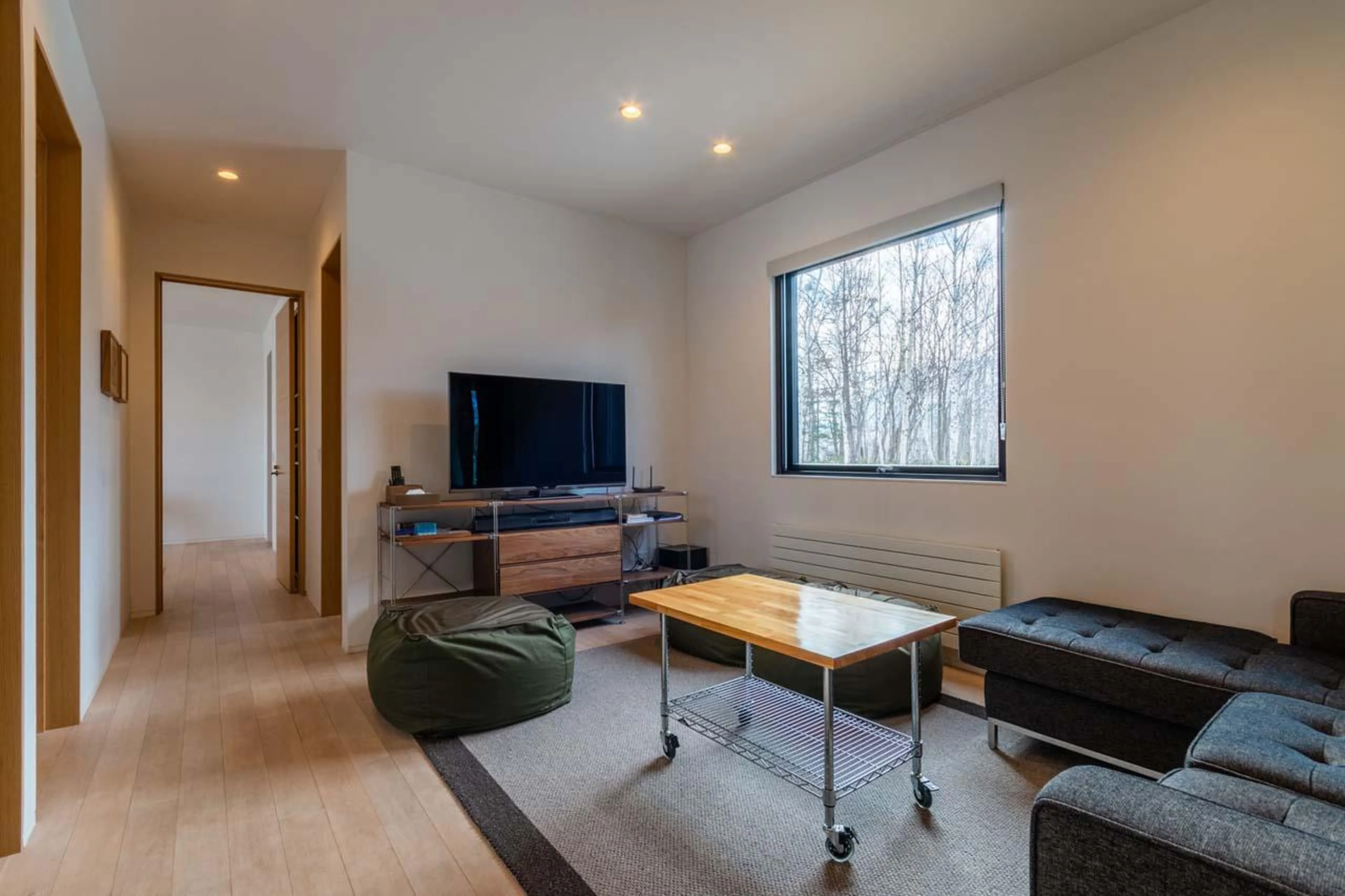 Media room at Yanagi House in Niseko