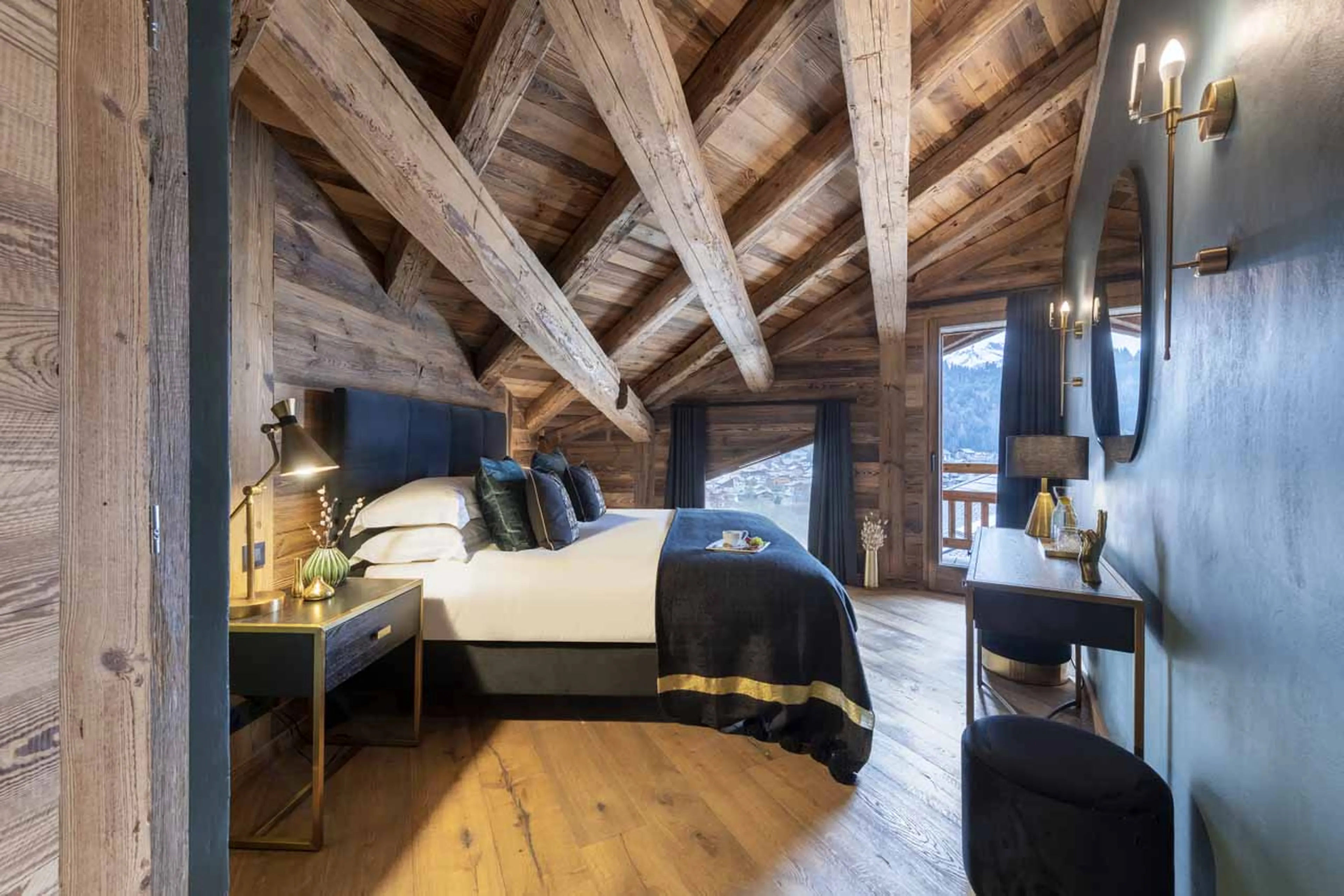 Bedroom two at ZEMS Lodge in Morzine