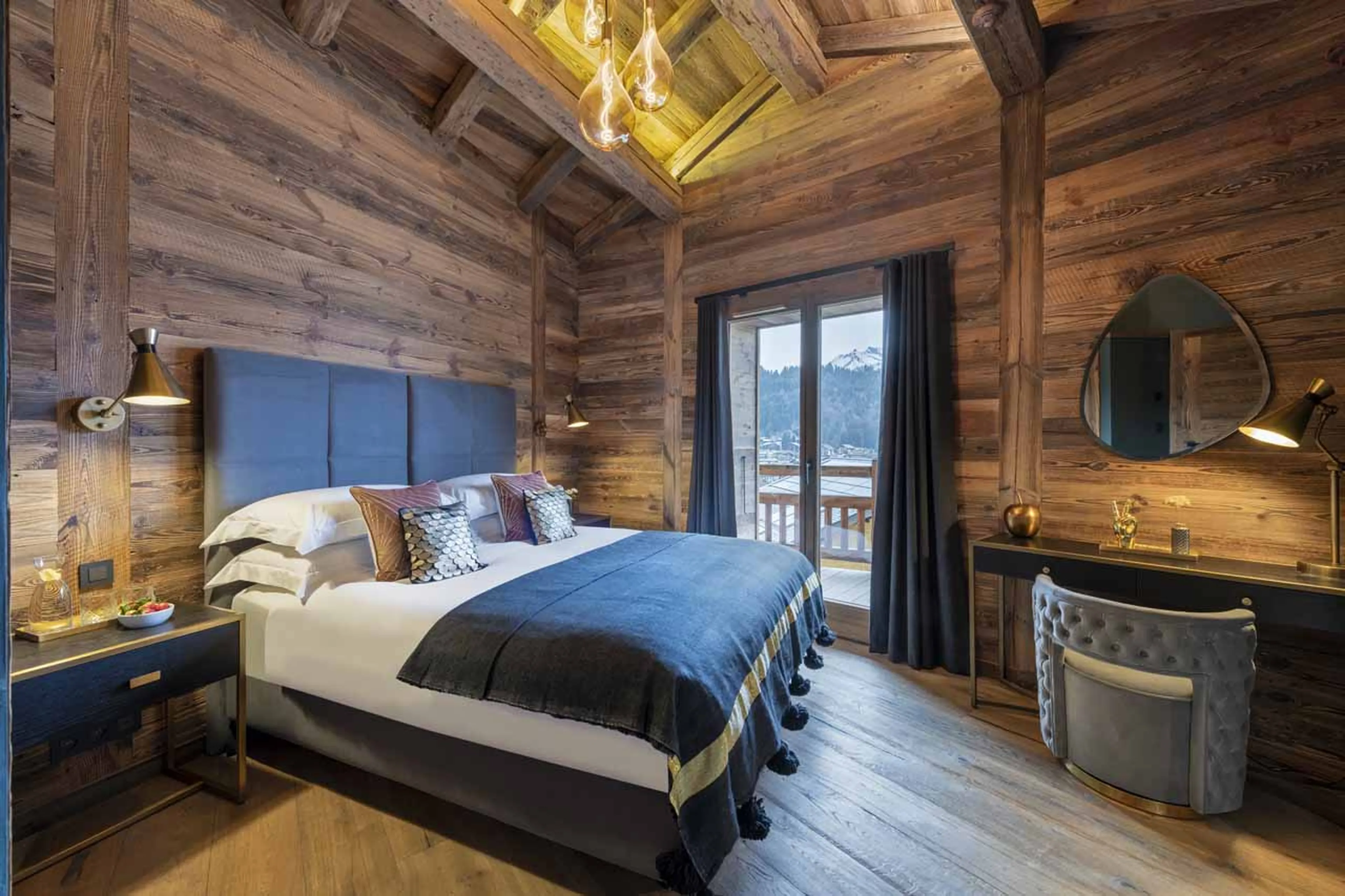 Bedroom three at ZEMS Lodge in Morzine