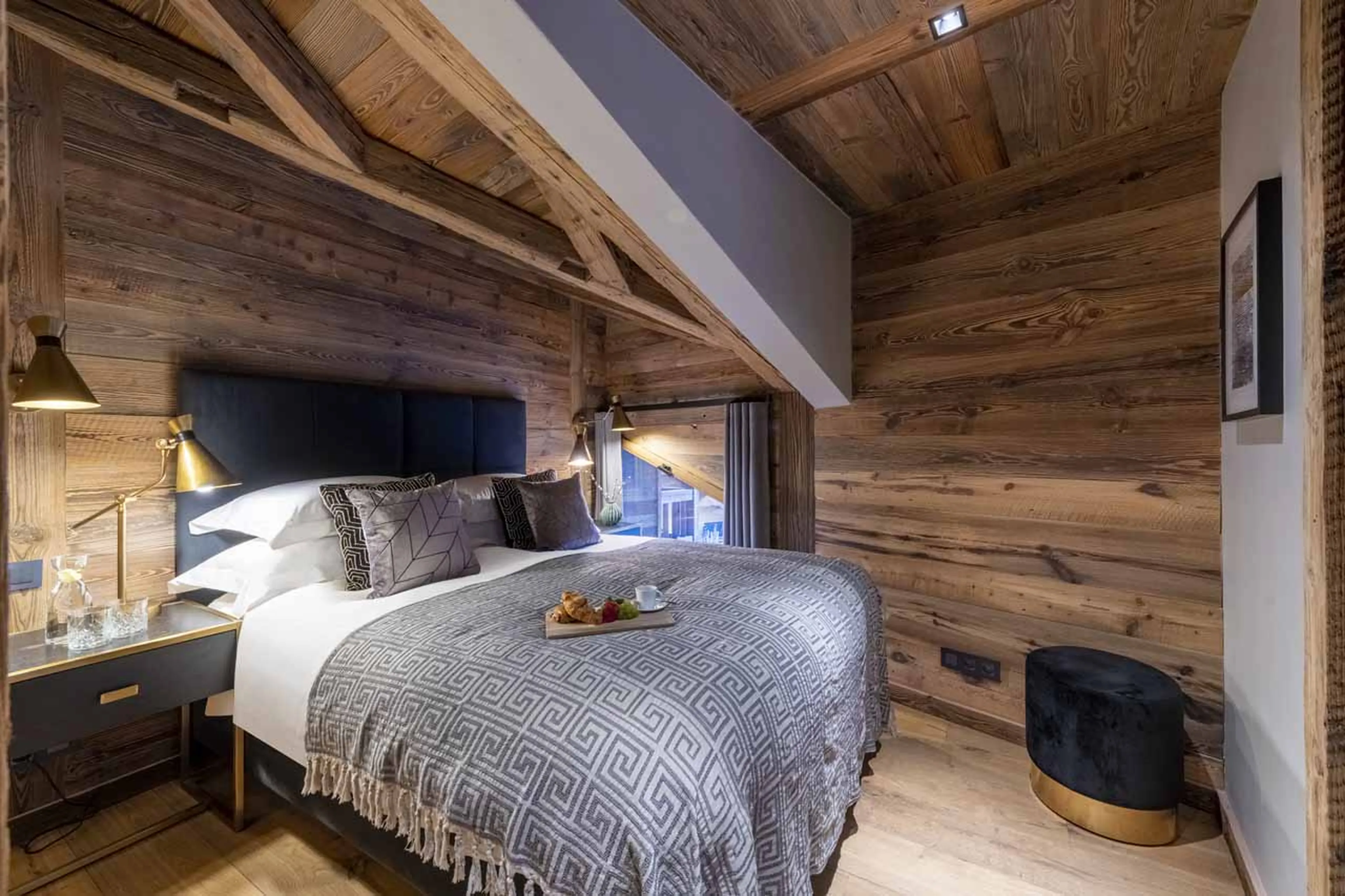 Bedroom four at ZEMS Lodge in Morzine