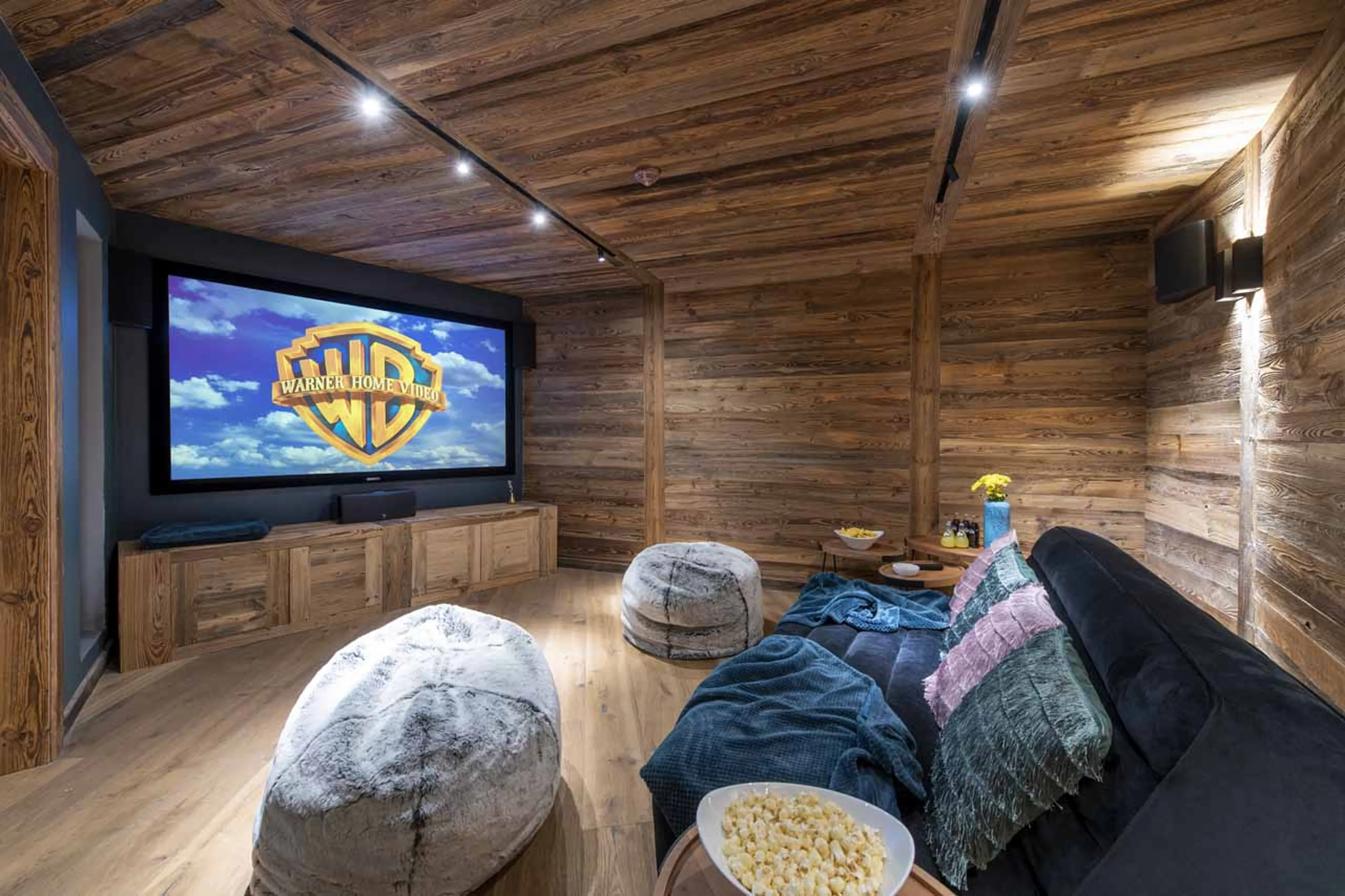 Cinema room at ZEMS Lodge in Morzine