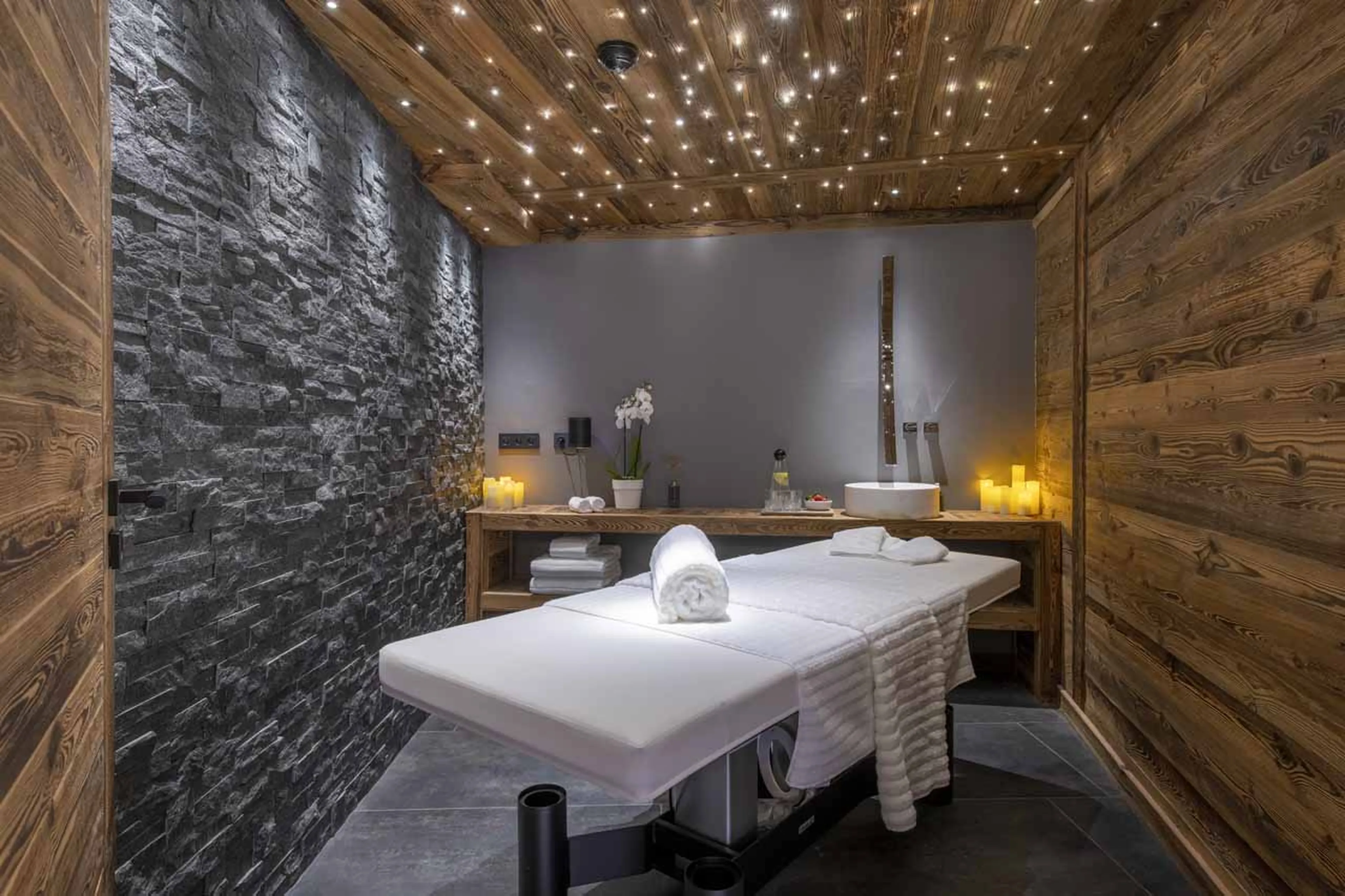 Massage room at ZEMS Lodge in Morzine