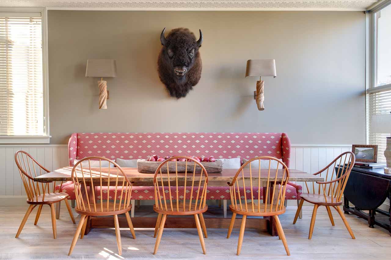 Dining table at Sopris House in Crested Butte