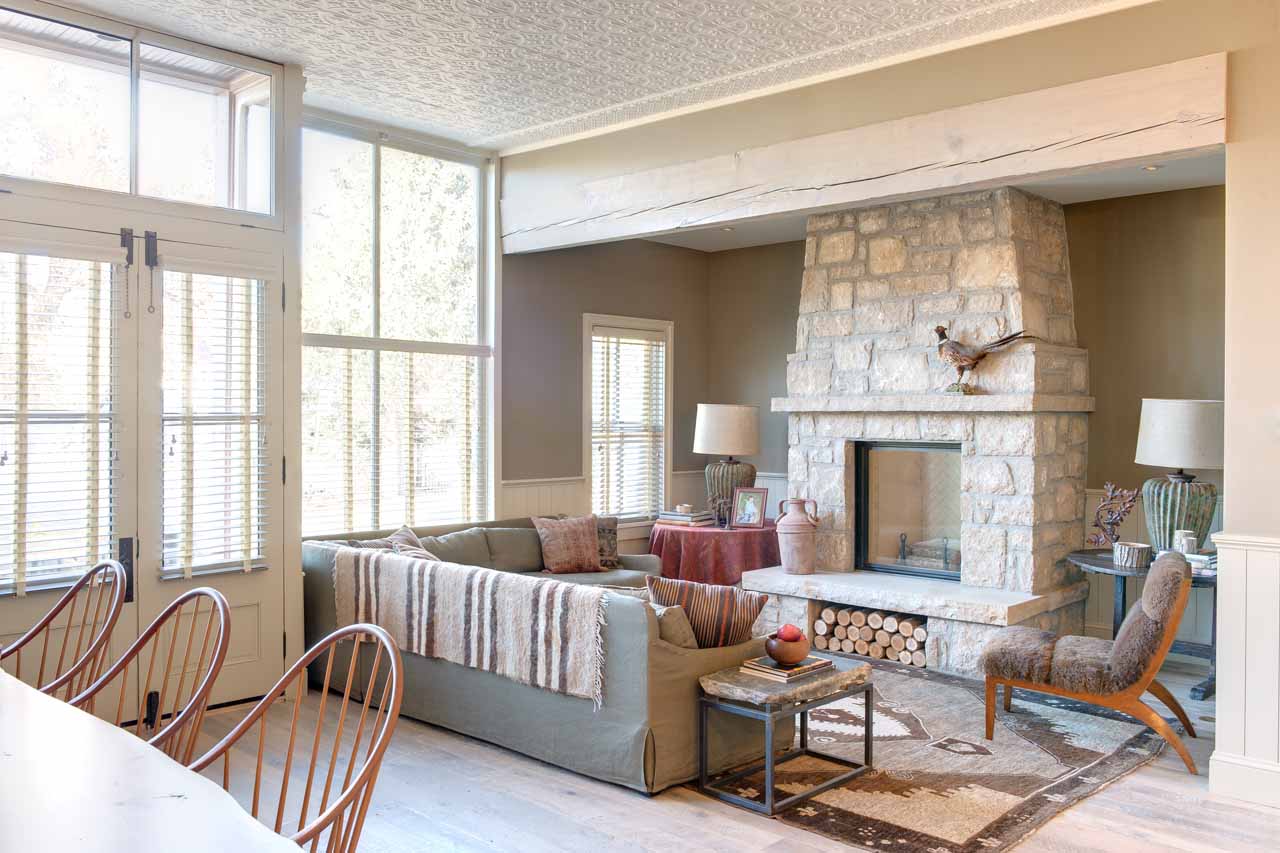 Living area at Sopris House in Crested Butte